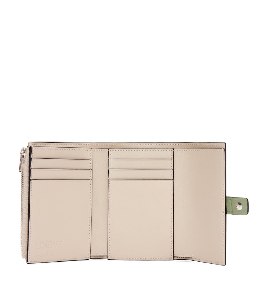 Small Calfskin Vertical Wallet ROSEMARY/TAN Image 2