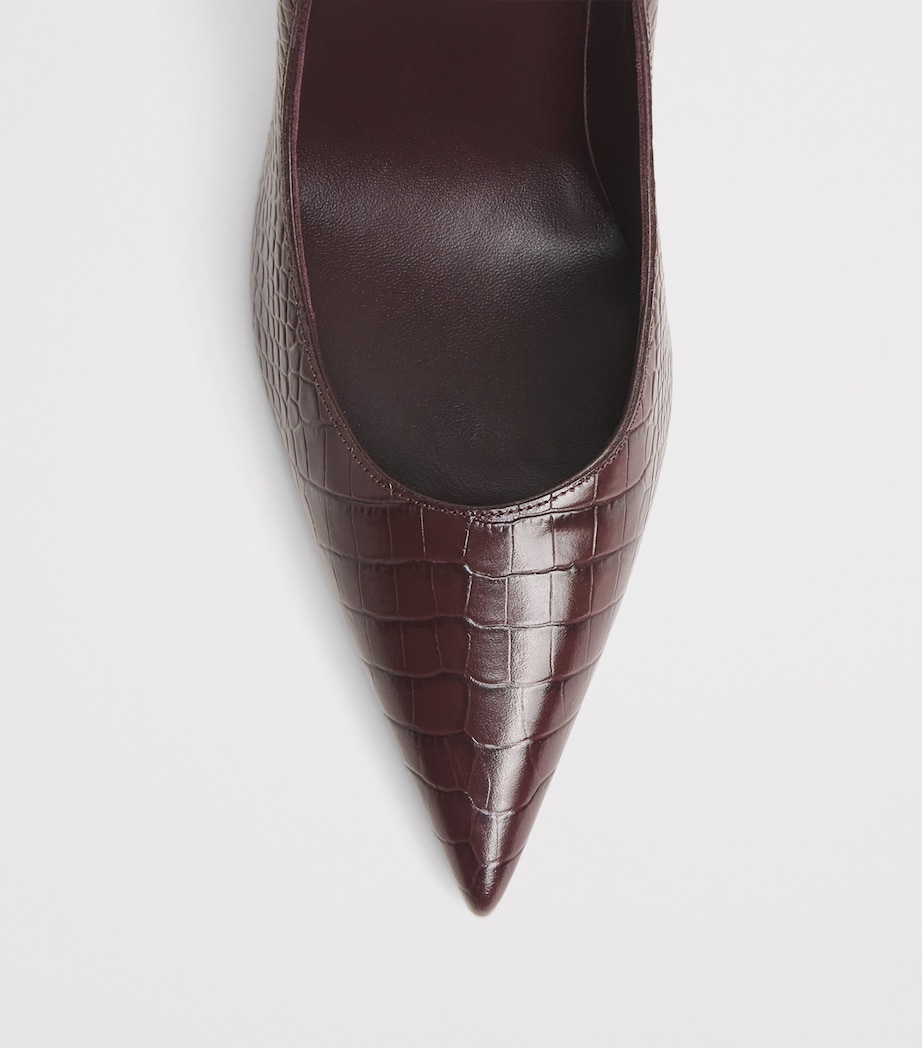 Miss Z Alligator-Embossed Leather Pumps 100 R839 Image 5