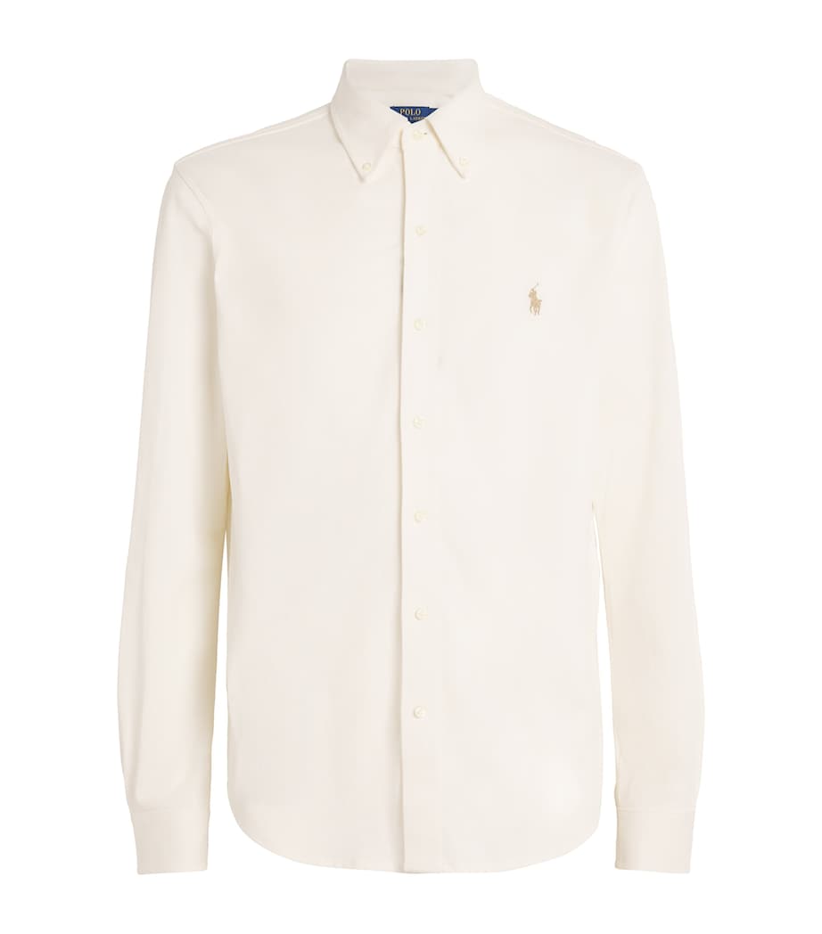 Cotton Featherweight Mesh Shirt NATURAL Image 1