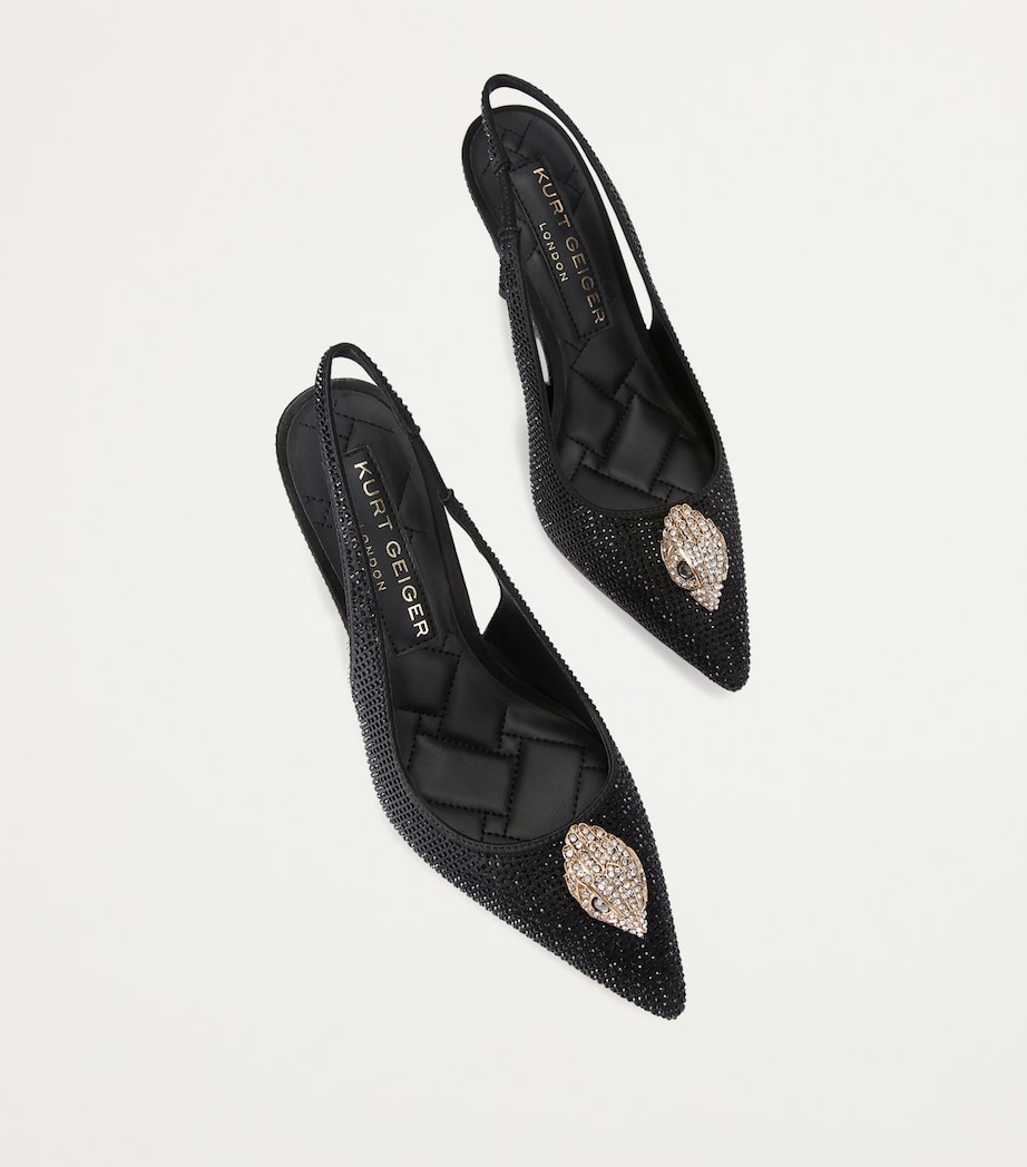 Embellished Belgravia Slingback Pumps BLACK Image 4