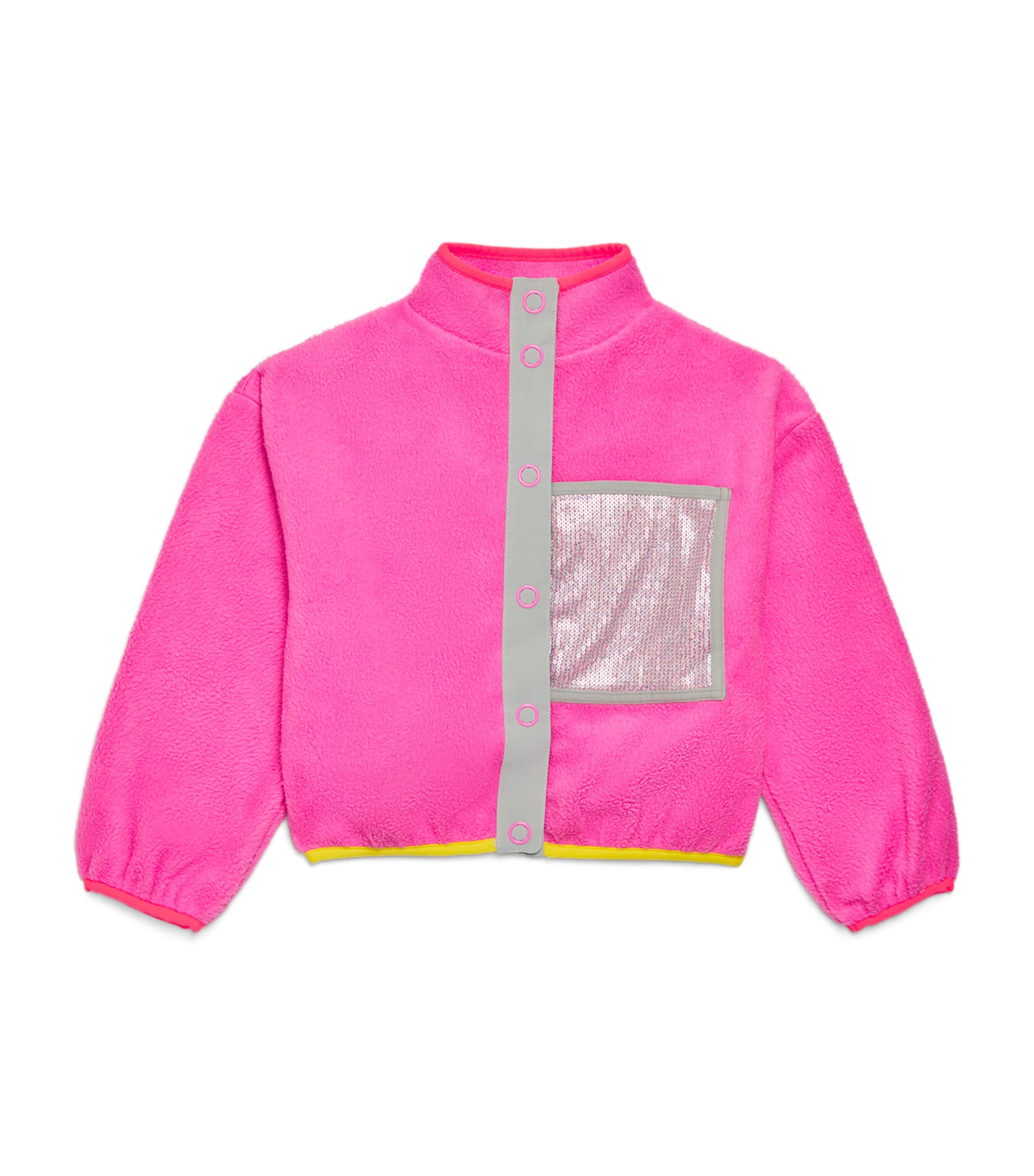 Billieblush Glitter Fleece Jacket In Pink