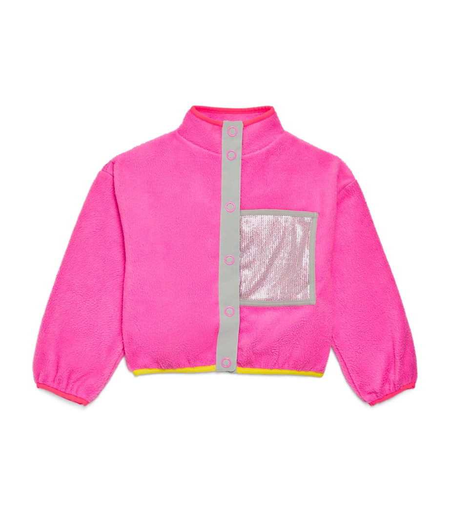 Glitter Fleece Jacket (8-12 Years) PINK Image 1
