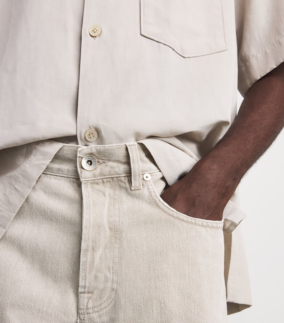 Eleventy Mens Cotton Slim Jeans Cardamomo Chiaro Image 3