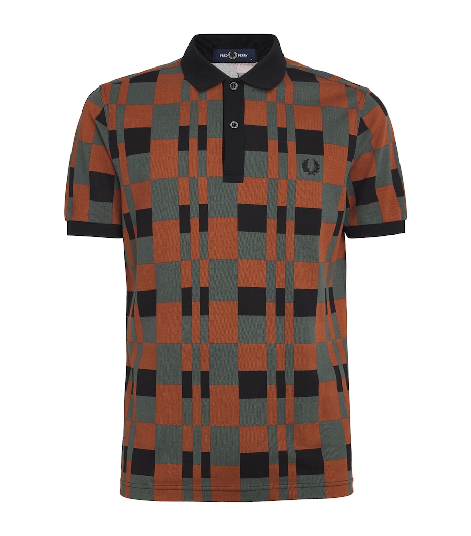 Chequerboard Polo Shirt W19-LAUREL W GRN Image 1