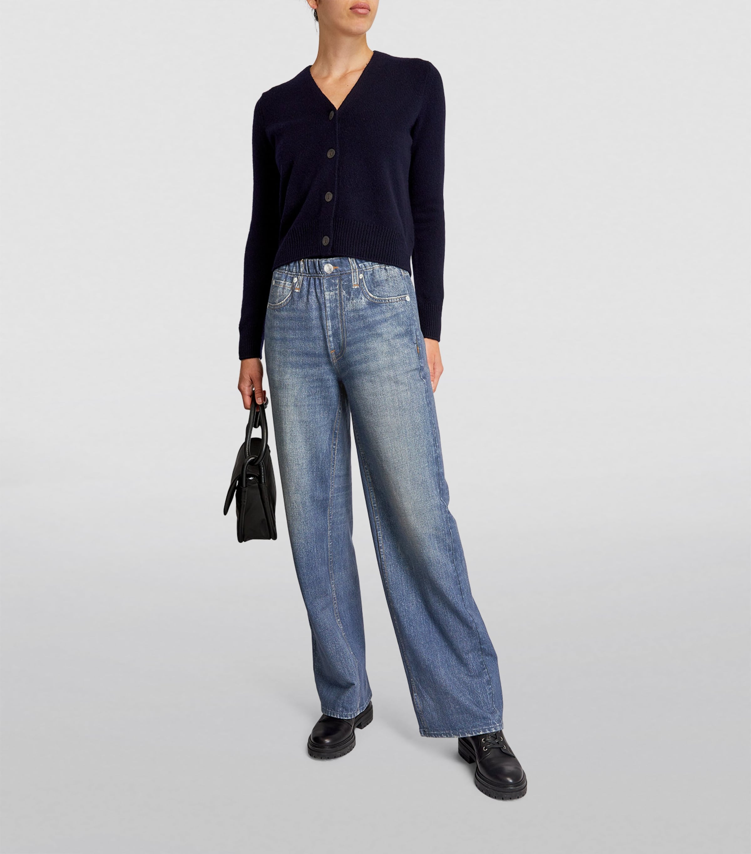 Rag & Bone Womens Miramar Wide-Leg Jeans Lenox Image 2