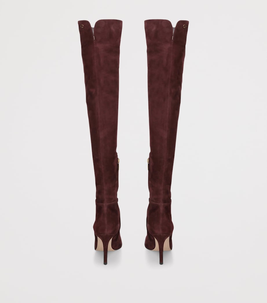 Suede Jules Over-the-Knee Boots 85 WINE Image 2
