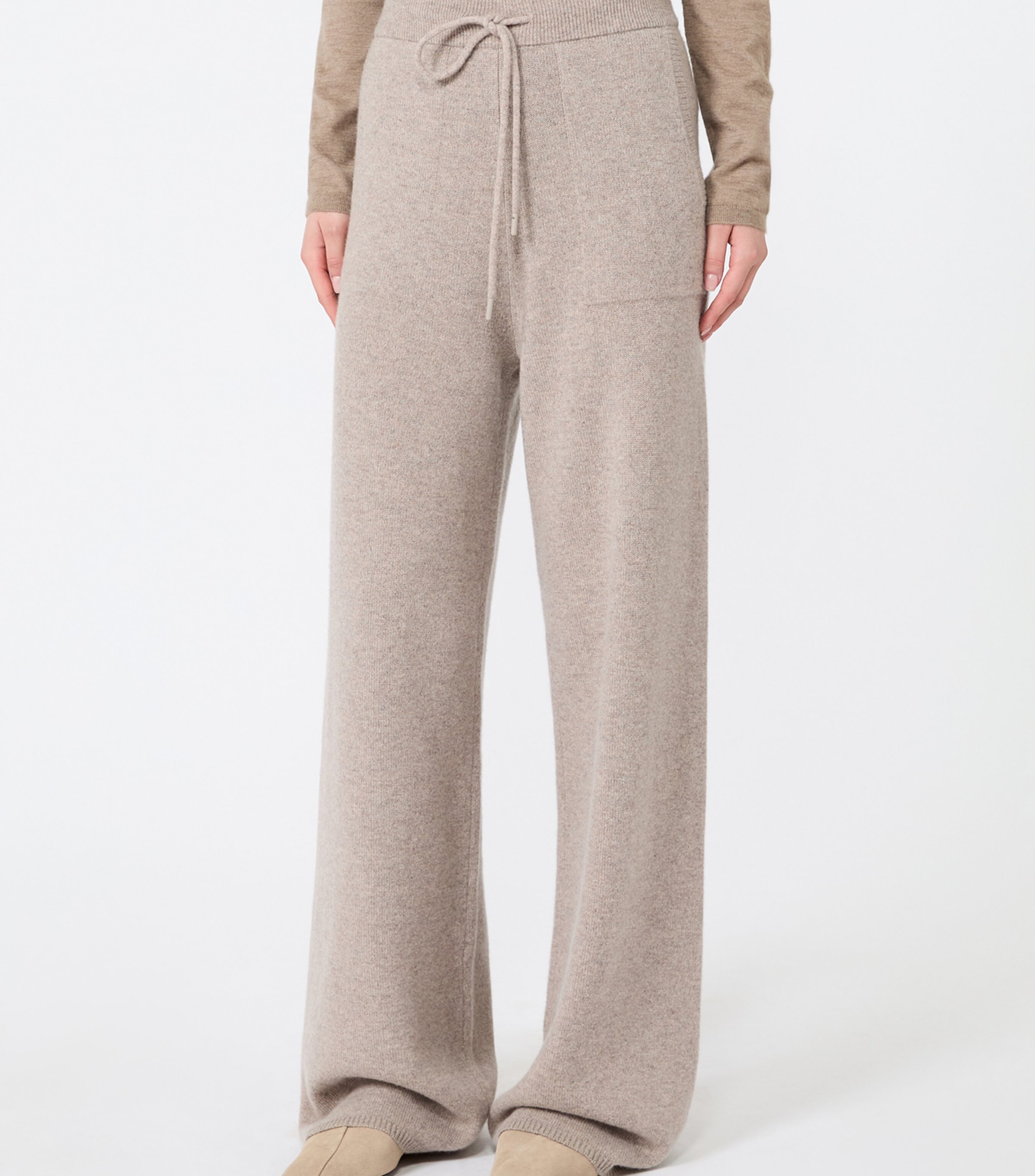 Max Mara Womens Cashmere Sweatpants Sand Image 2