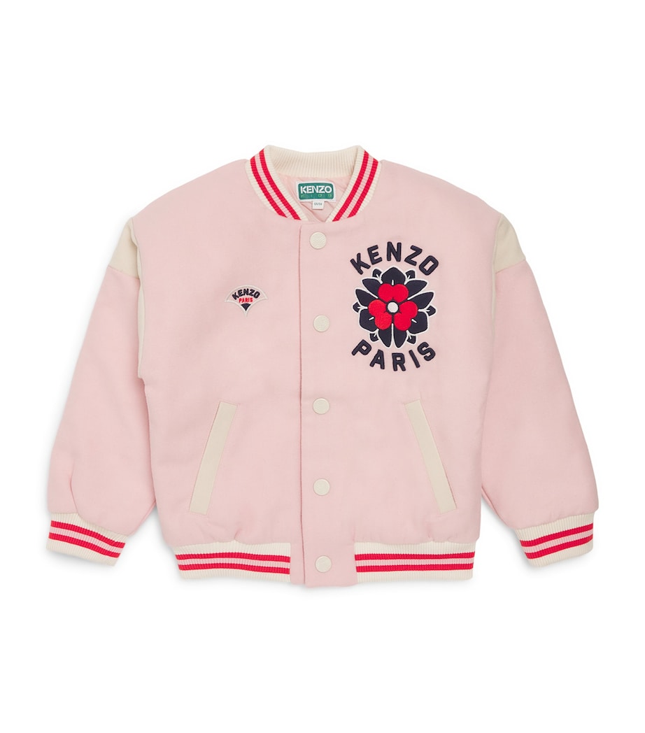 Kenzo Kids Varsity Jacket (2-14 Years) English Rose Image 1
