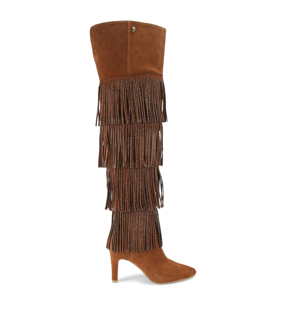 Suede Shoreditch Over-The-Knee Boots TAN COMB Image 1