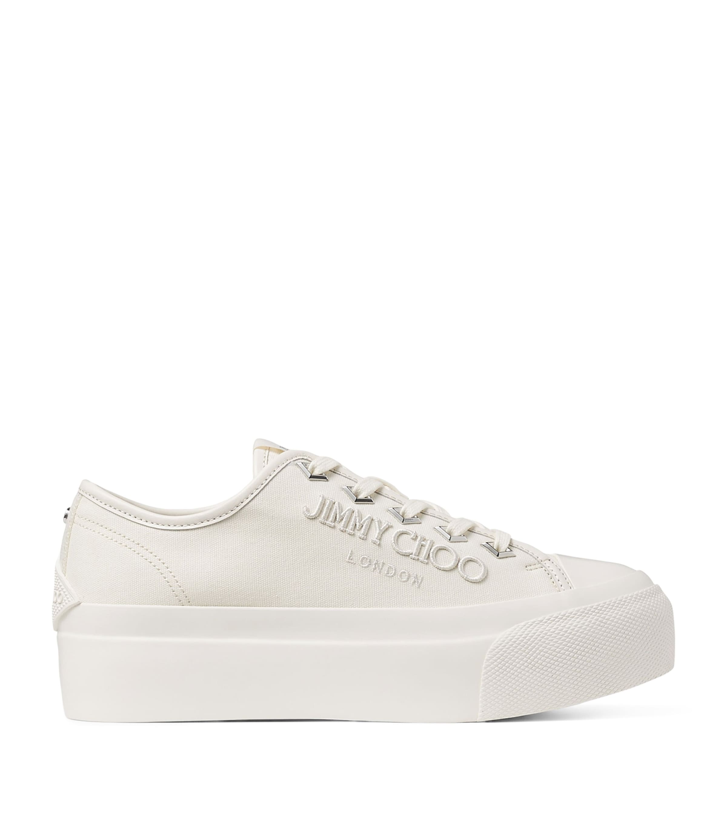 Shop Jimmy Choo Palma Maxi Sneakers In White