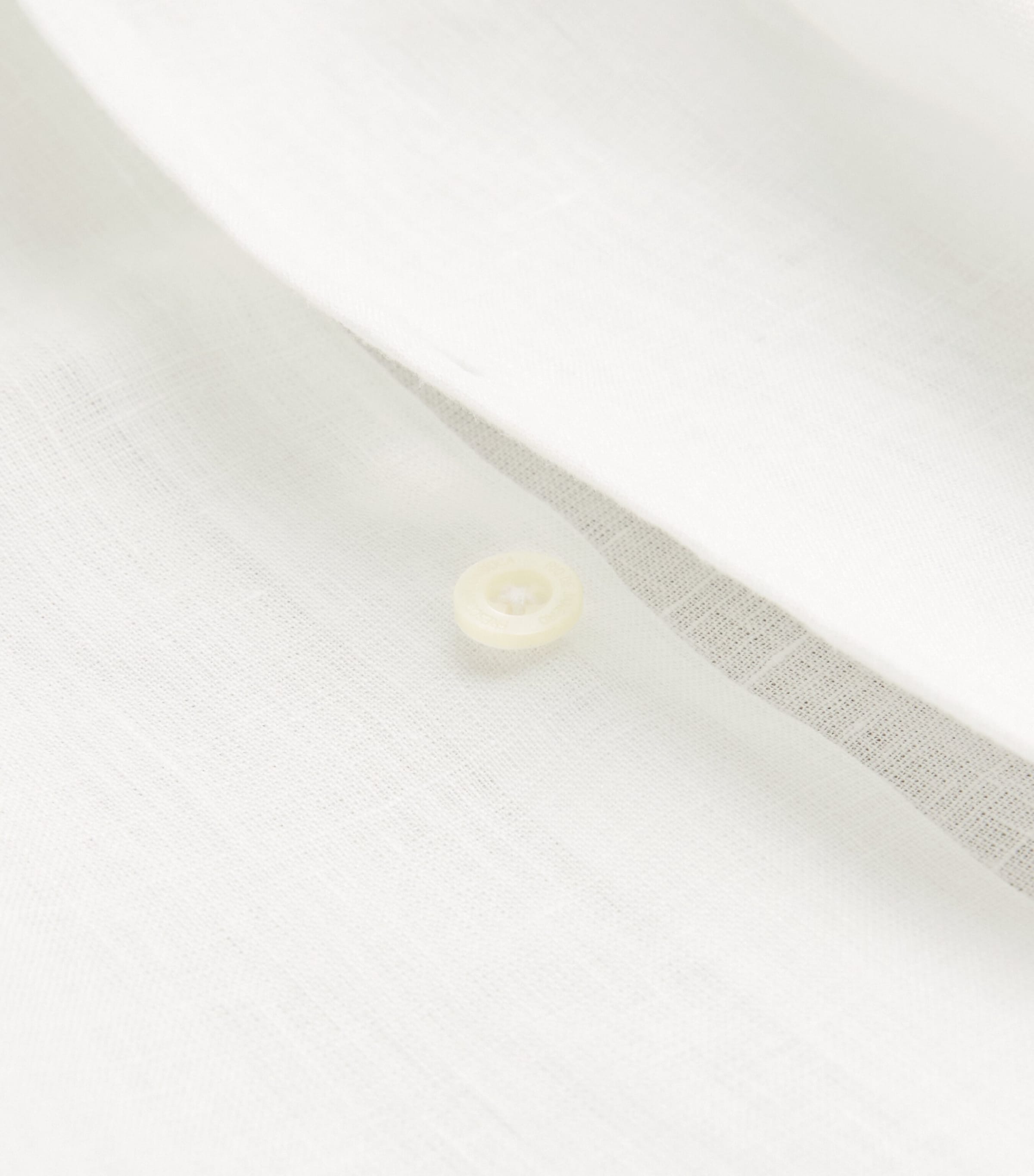 Linen Castro Short-Sleeve Shirt WHITE Image 5