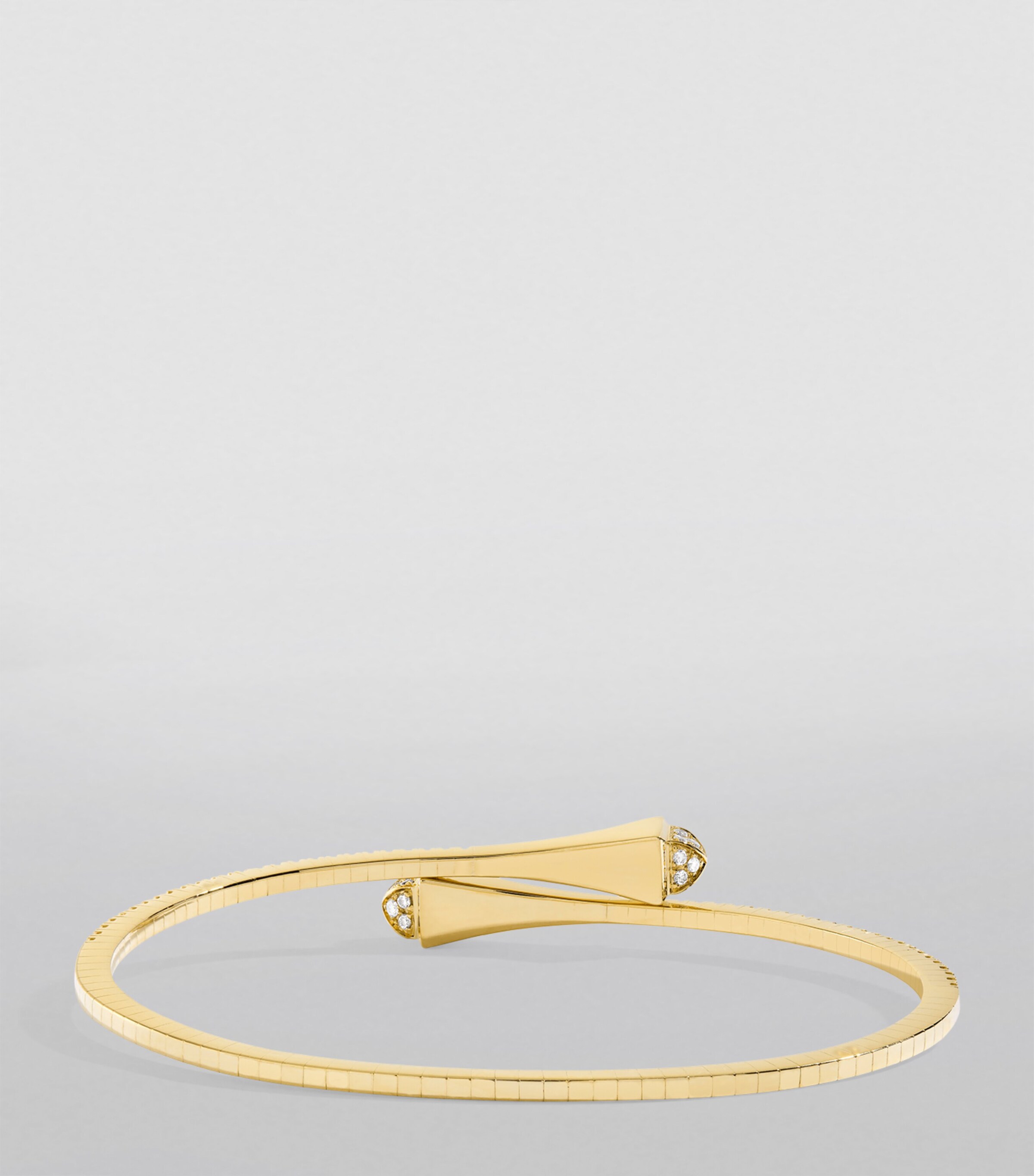 Yellow Gold and Diamond Cleo Slim Bracelet YELLOW GOLD Image 2