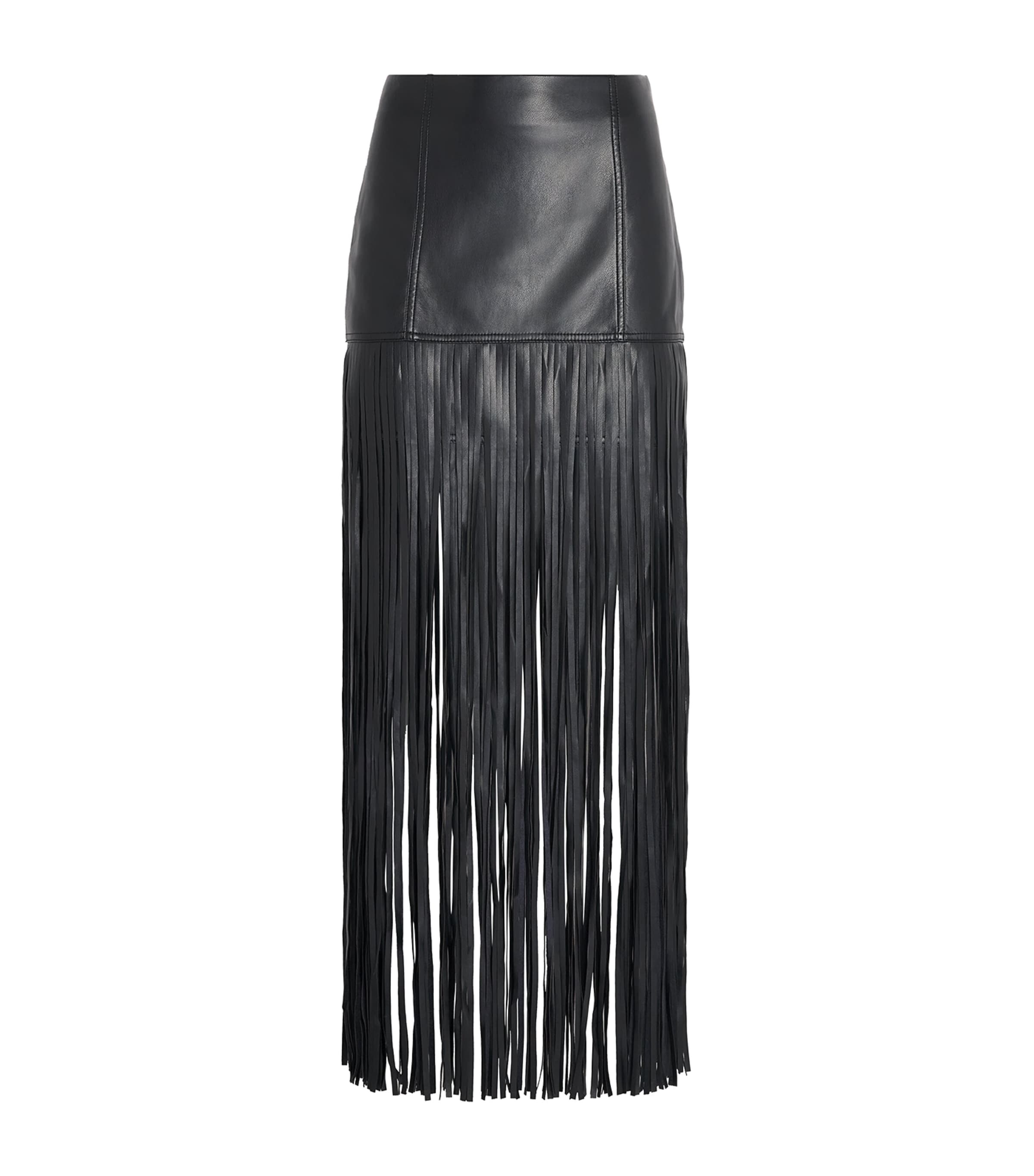 Toccin Womens Fringe Soren Mini Skirt Jet Image 1