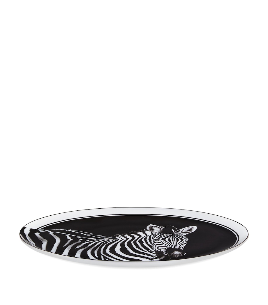 Porcelain Zebra Serving Plate (45.5cm) UZ005 ZEBRA F DO NER Image 2