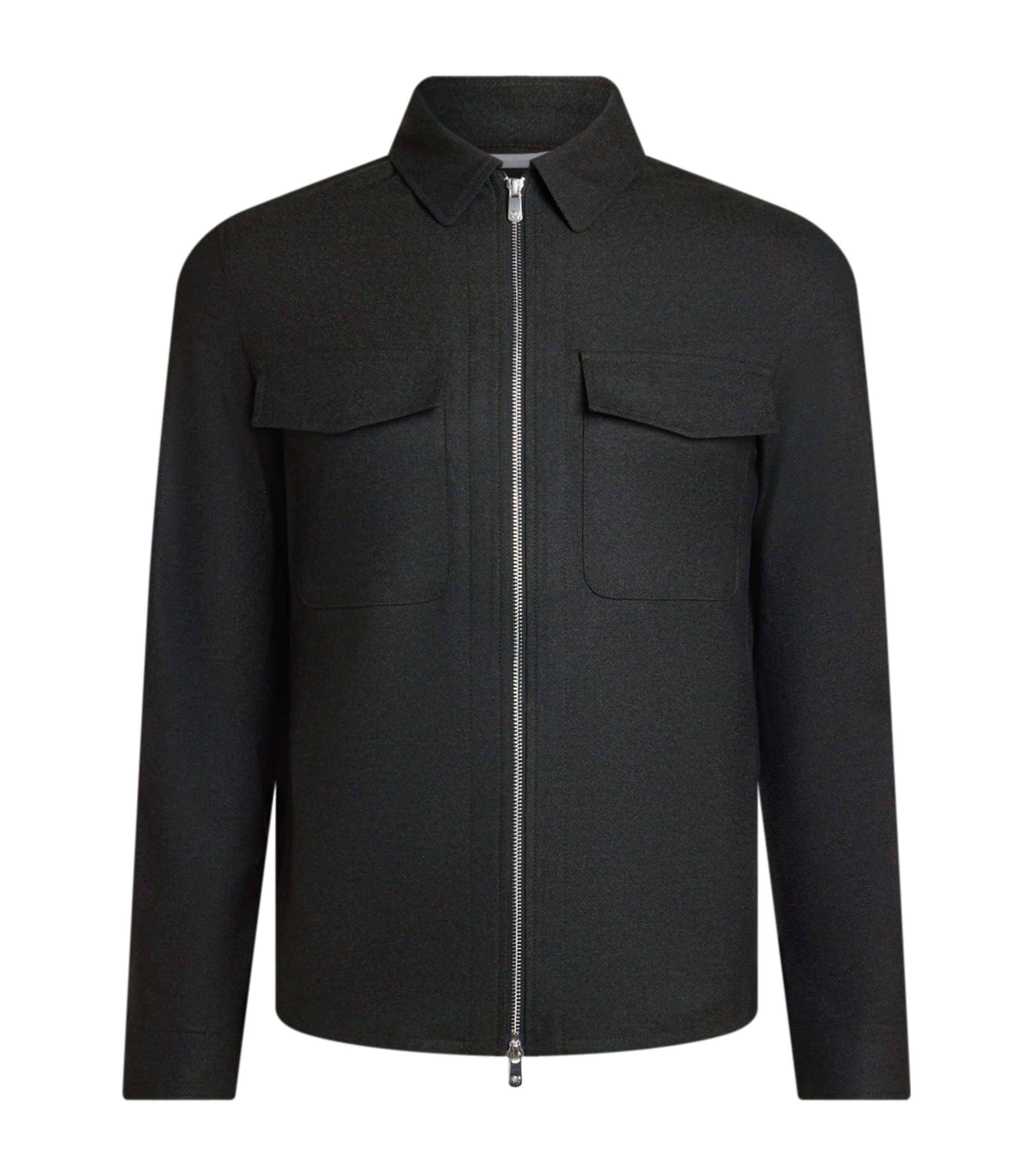 Cashmere 2-Way Zip Jacket 26 - GREEN Image 1