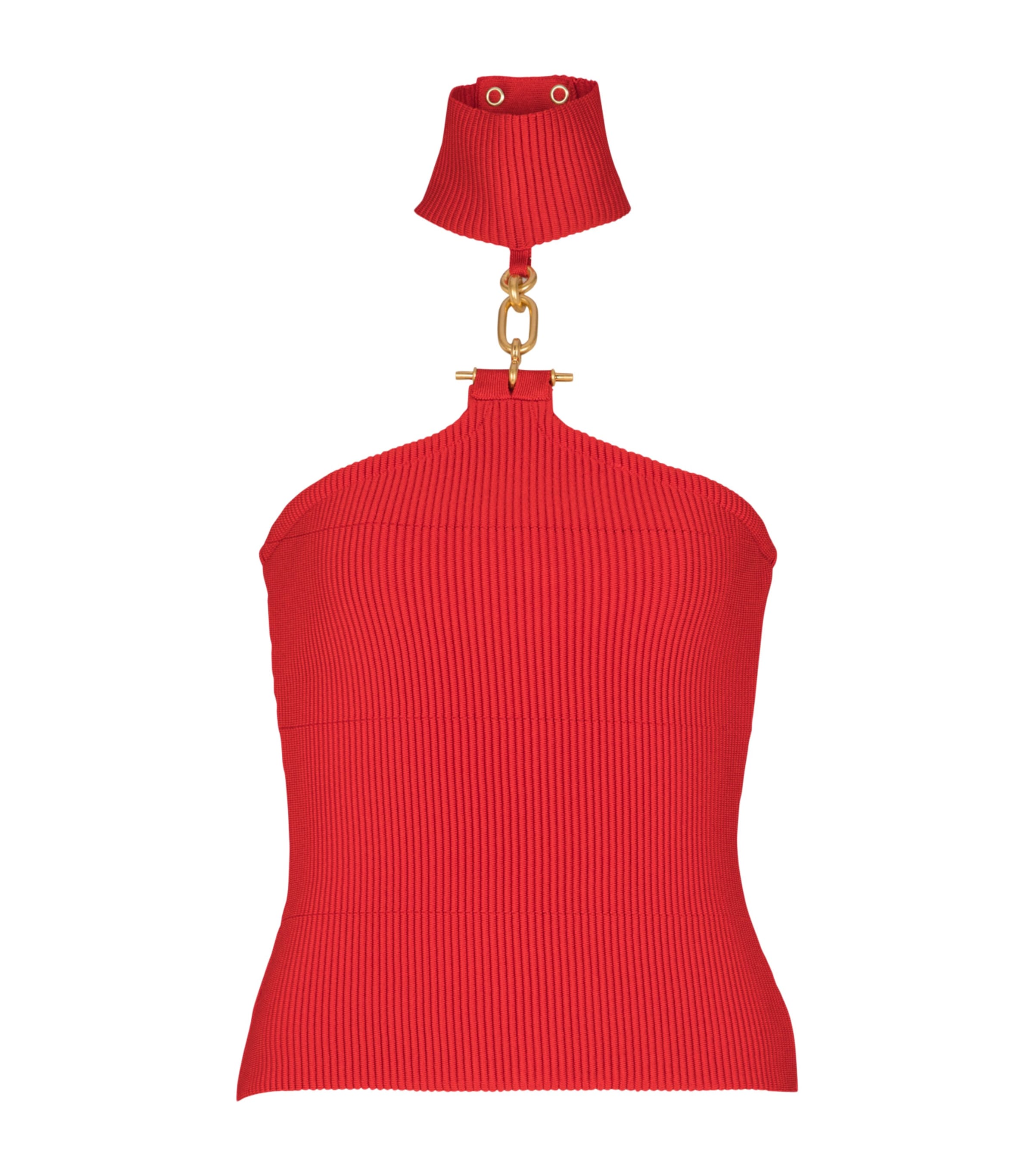 Rib-Knit Chain-Detail Top 3GK ROUGE Image 1