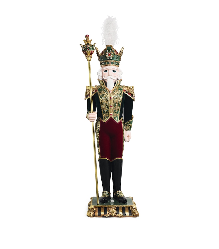 Harrods Extra Large Nutcracker Ornament (178cm) Green/red Image 1