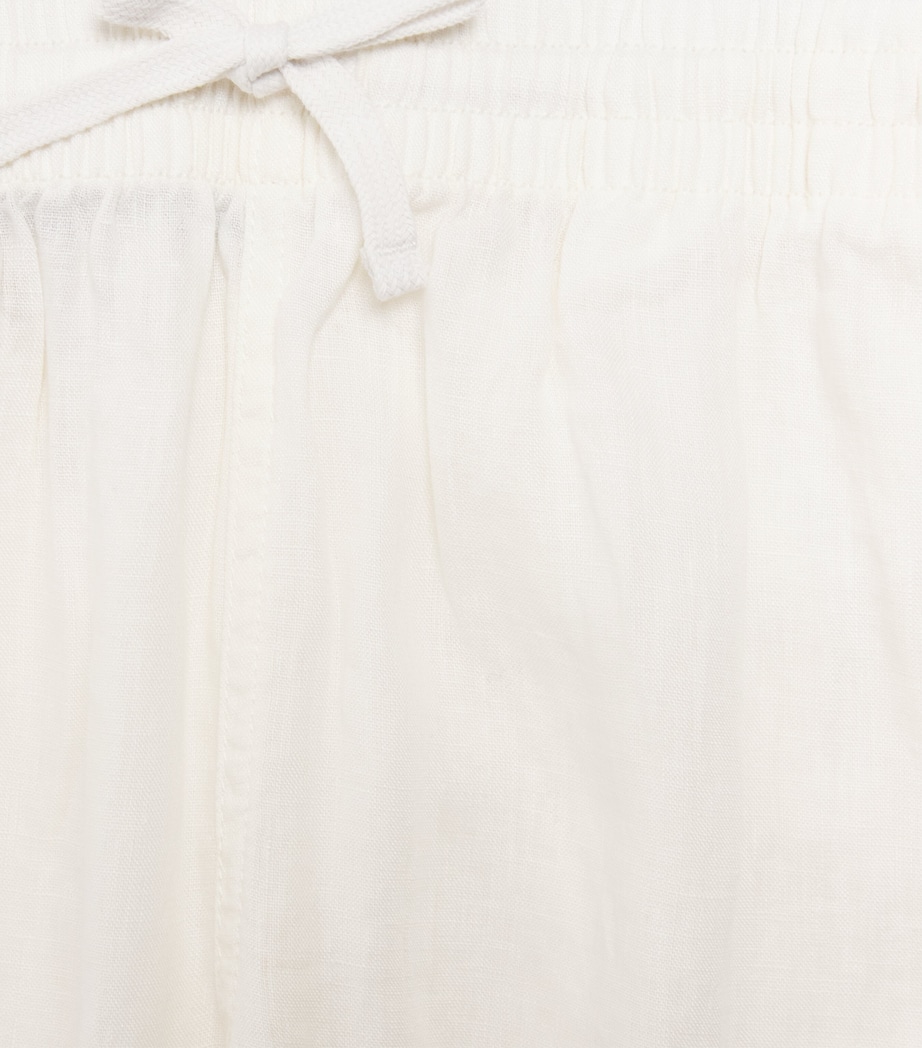 Ralph Lauren Kids Linen Drawstring Trousers (8-16 Years) White Image 3