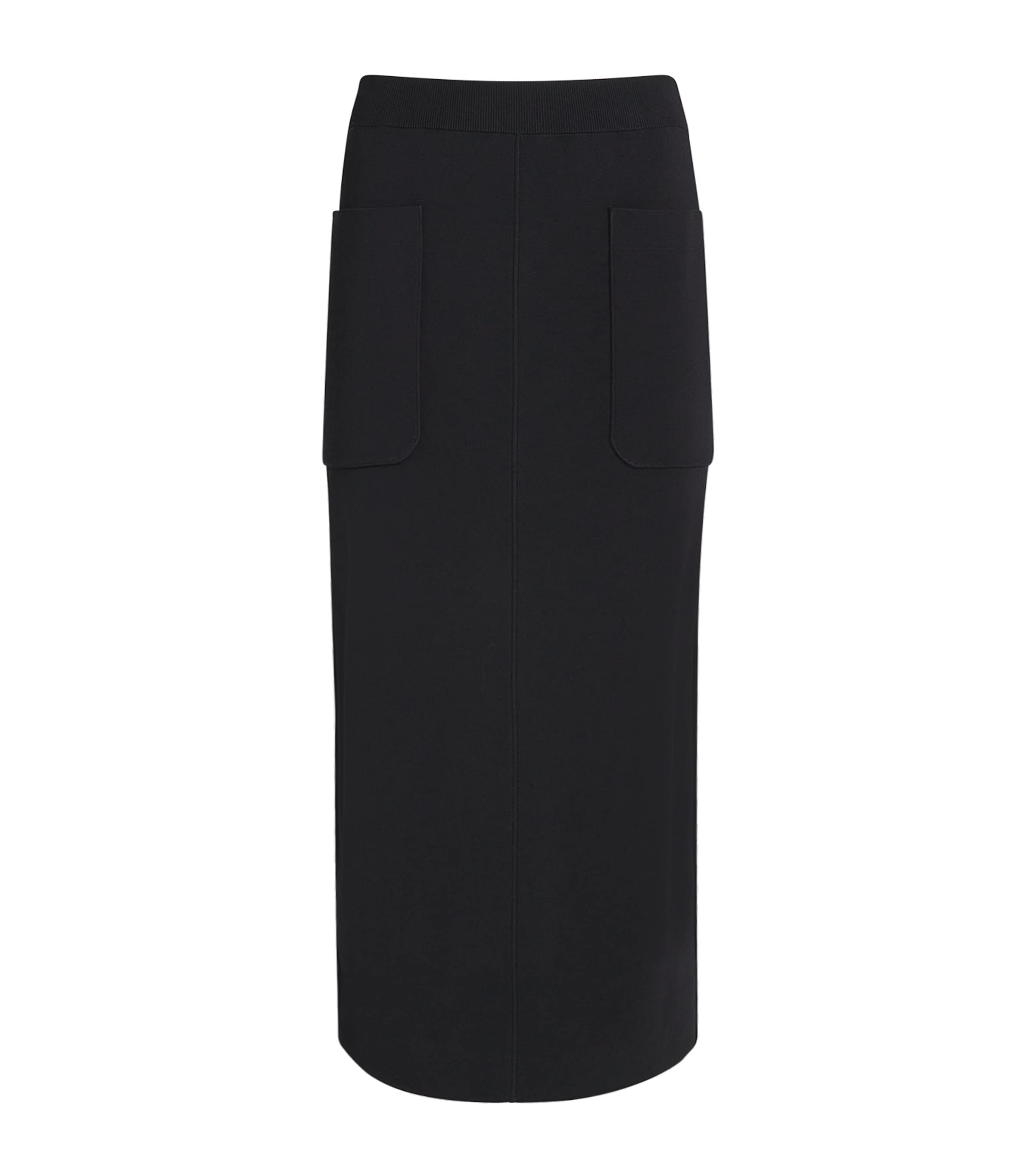 Joseph Milano-knit Midi Skirt In Black