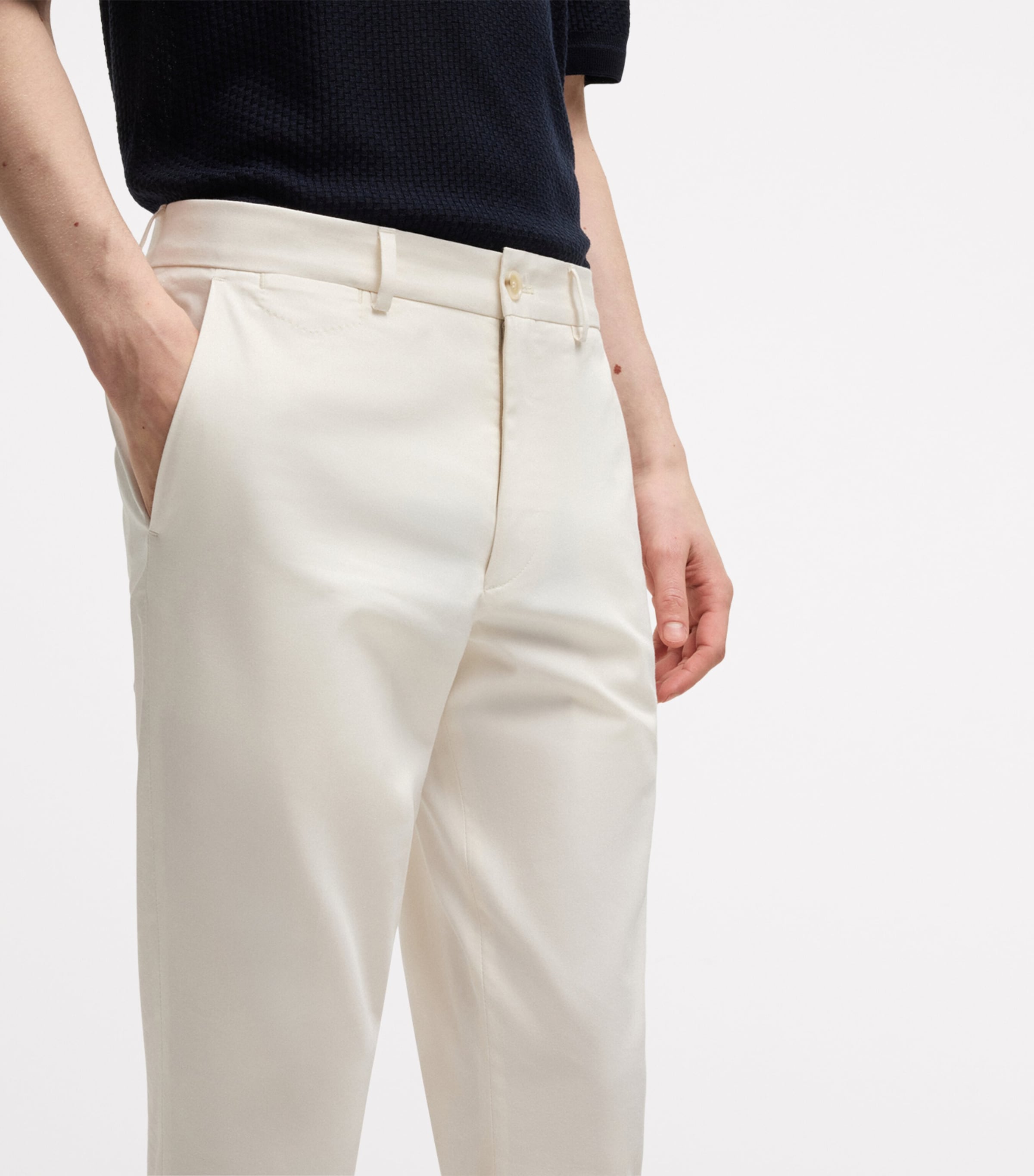 Cotton-Silk-Blend Trousers 118 Image 4