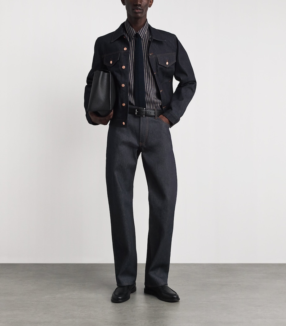 Emporio Armani Mens Straight-Leg Jeans Image 2