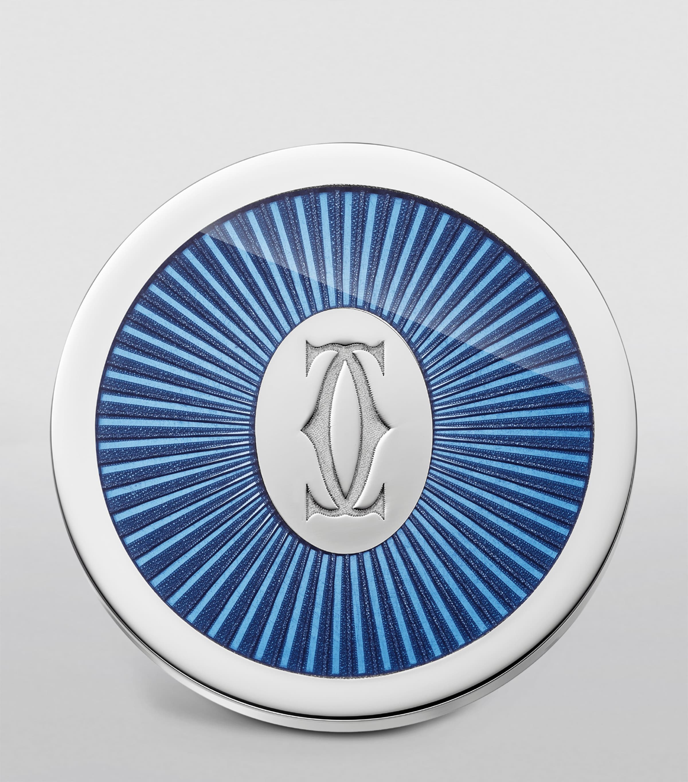 Sterling Silver Double C de Cartier Cufflinks METAL Image 3