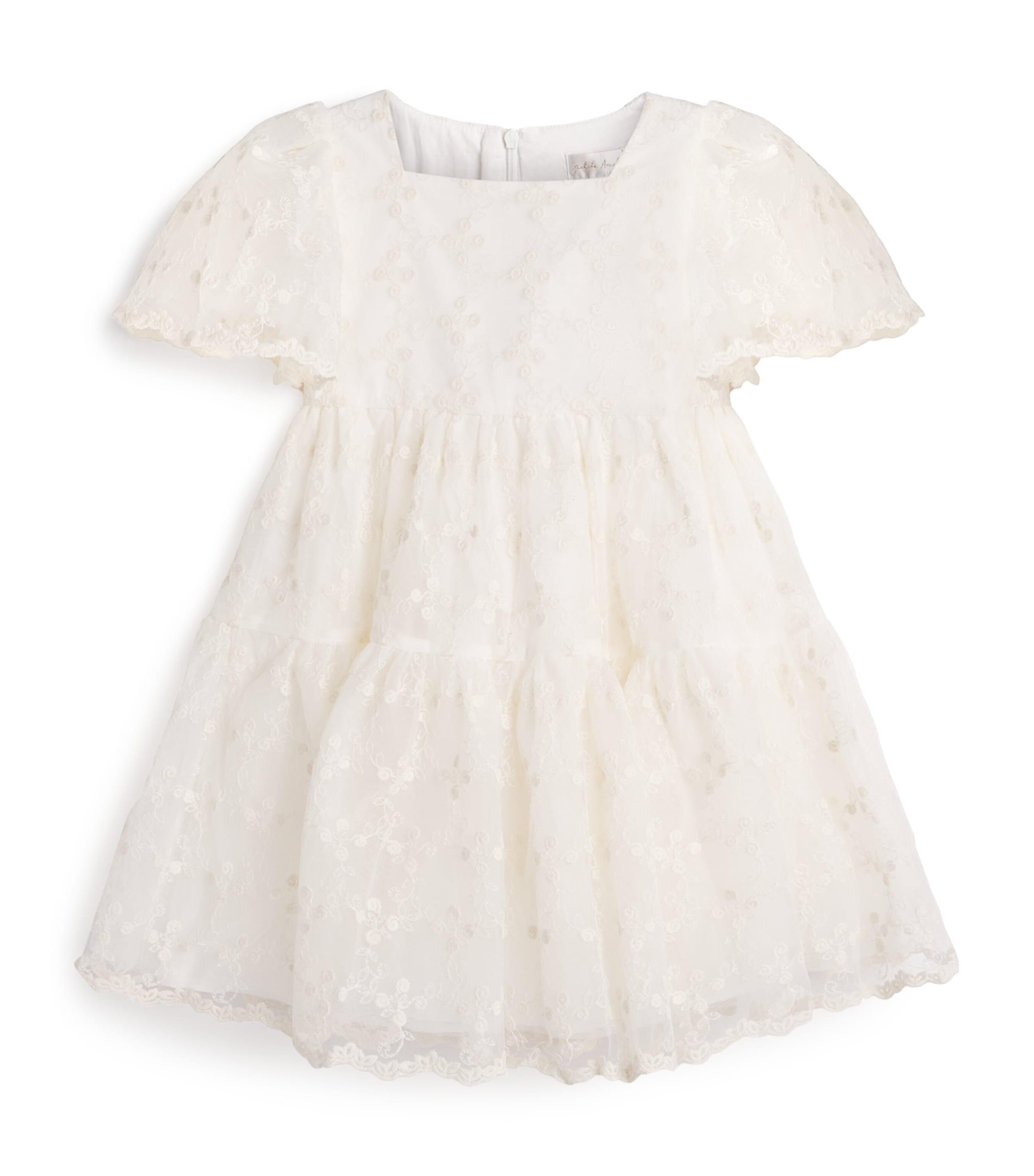 Organza Embroidered Dress (4-16 Years) IVORY Image 1