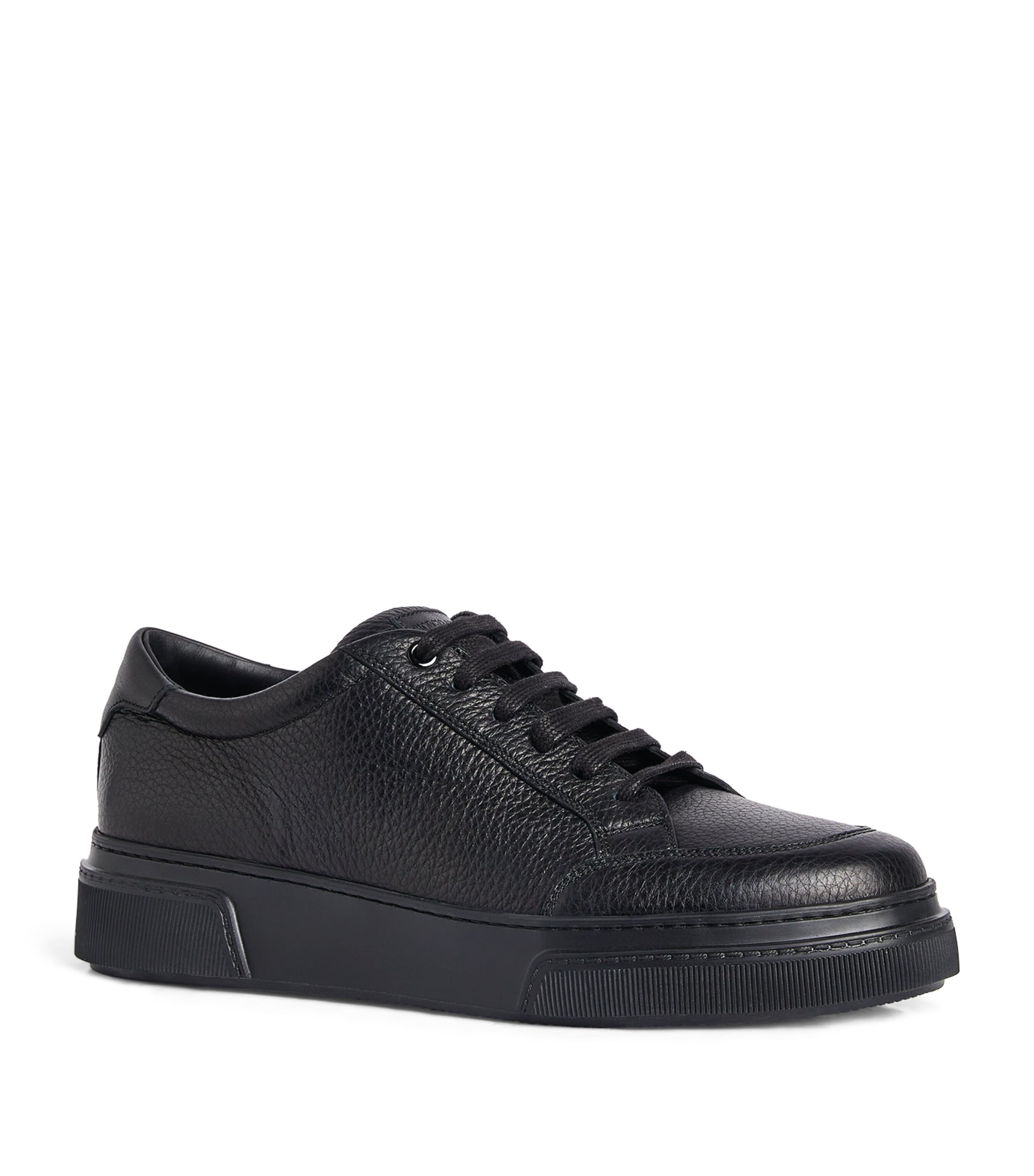 ローファー・オックスフォード EMPORIO ARMANI Woman Oxford shoes Black X3P853XR385 R680 Giorgio Armani Leather Low-Top Sneakers | Harrods US