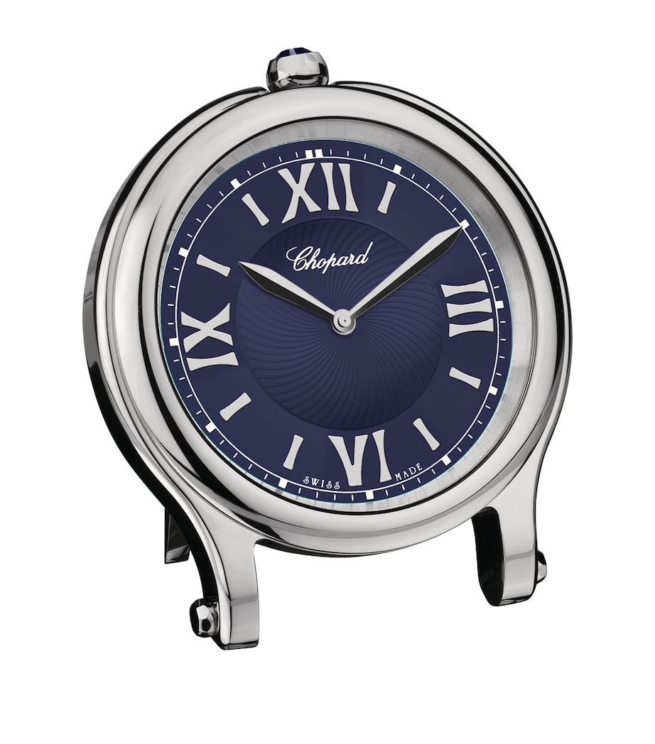 Stainless Steel Happy Sport Table Clock SILVER Image 1