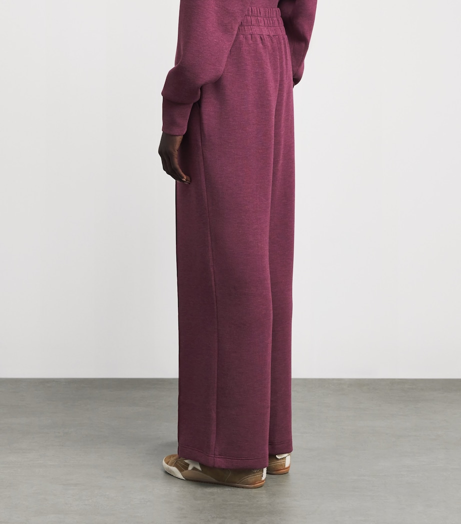 FreeSoft Wide-Leg Sweatpants BURGANDY Image 4