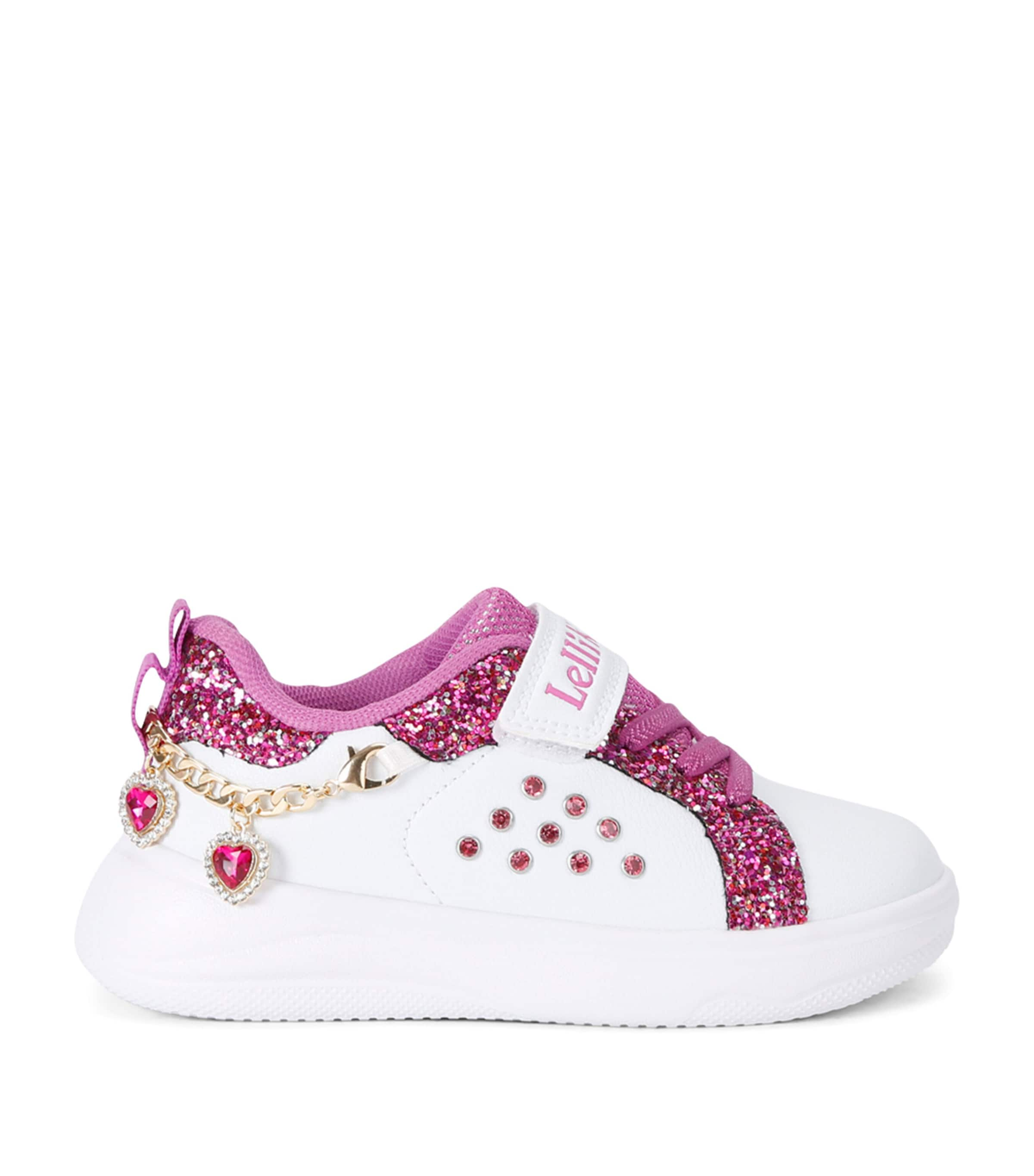 Lelli Kelly Kids' Heart-charm Gioiello Sneakers In Purple