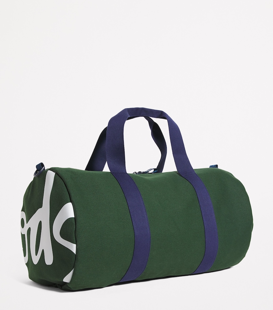 Cotton Logo Barrel Bag DARK GREEN Image 3
