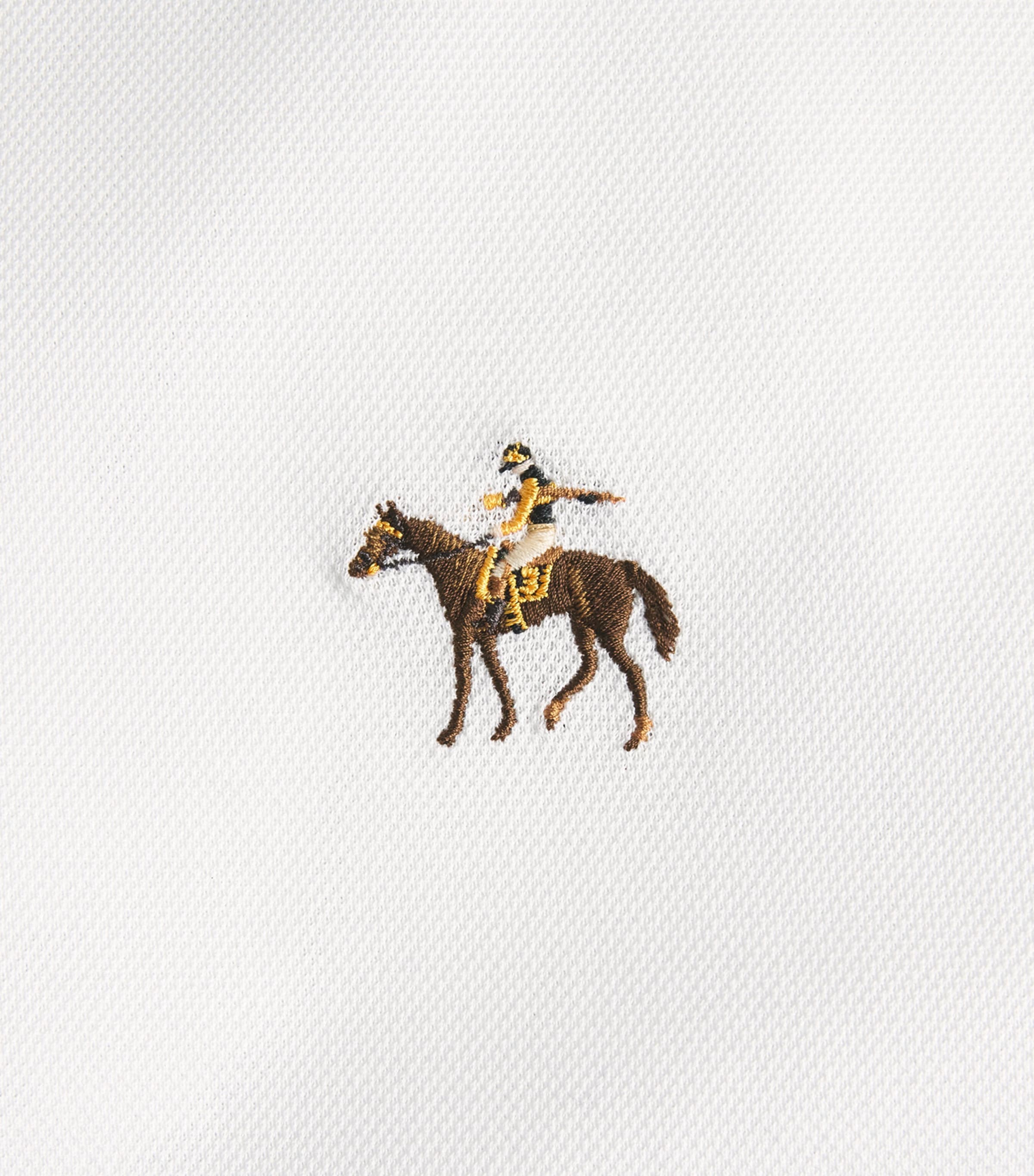 Ralph Lauren Purple Label Mens Cotton Logo Polo Shirt Cls Wht/ Image 6