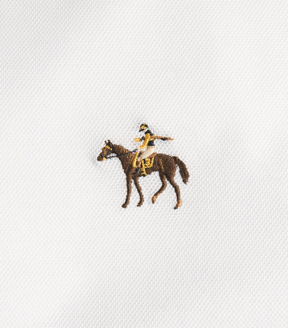 Ralph Lauren Purple Label Mens Cotton Logo Polo Shirt Cls Wht/ Image 6
