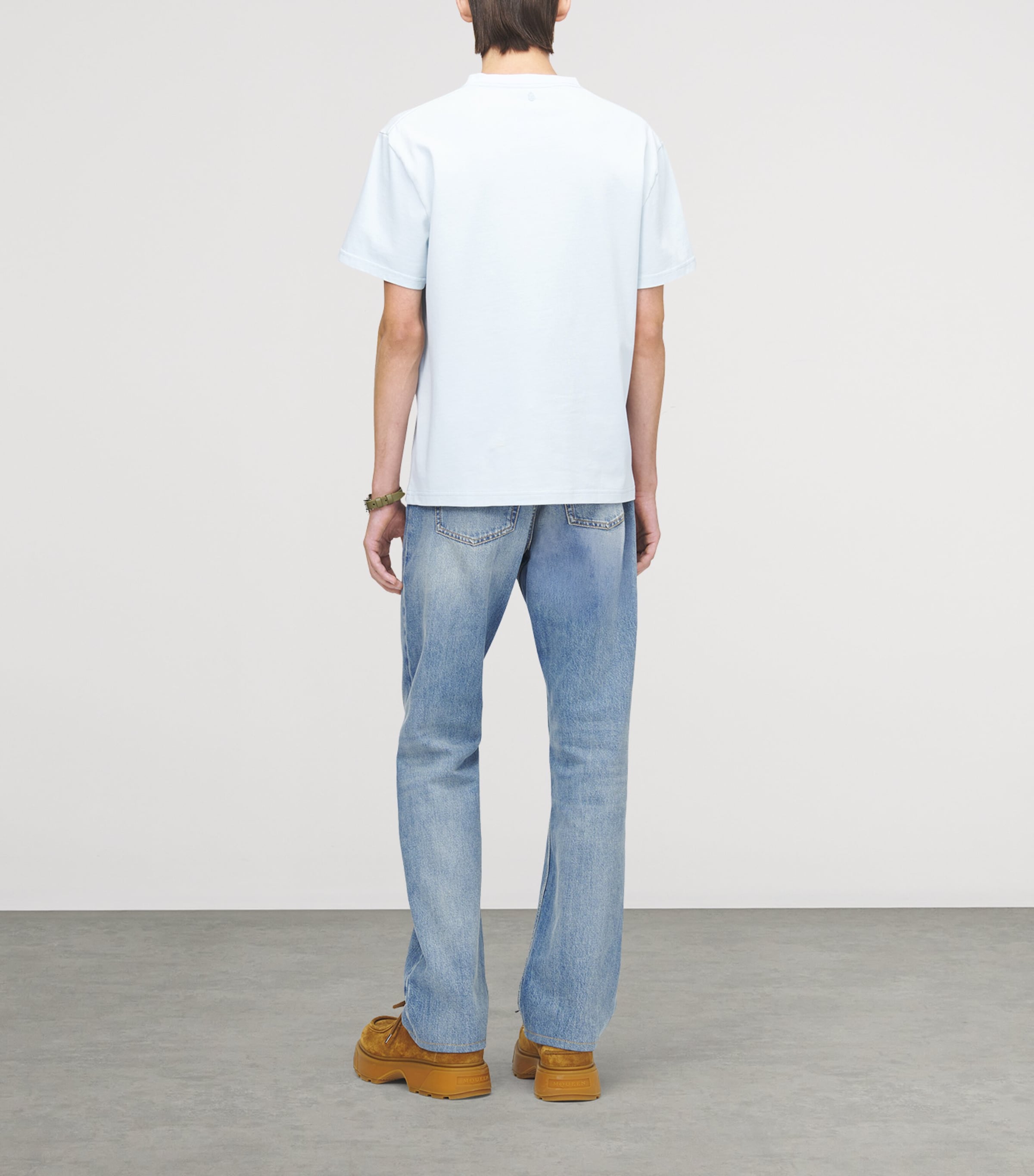 McQueen Mens Cotton Poppy Logo T-Shirt Image 5
