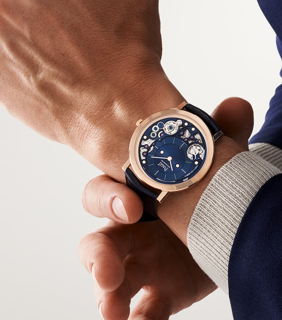 Rose Gold Altiplano Ultimate Watch 41mm BLUE Image 4