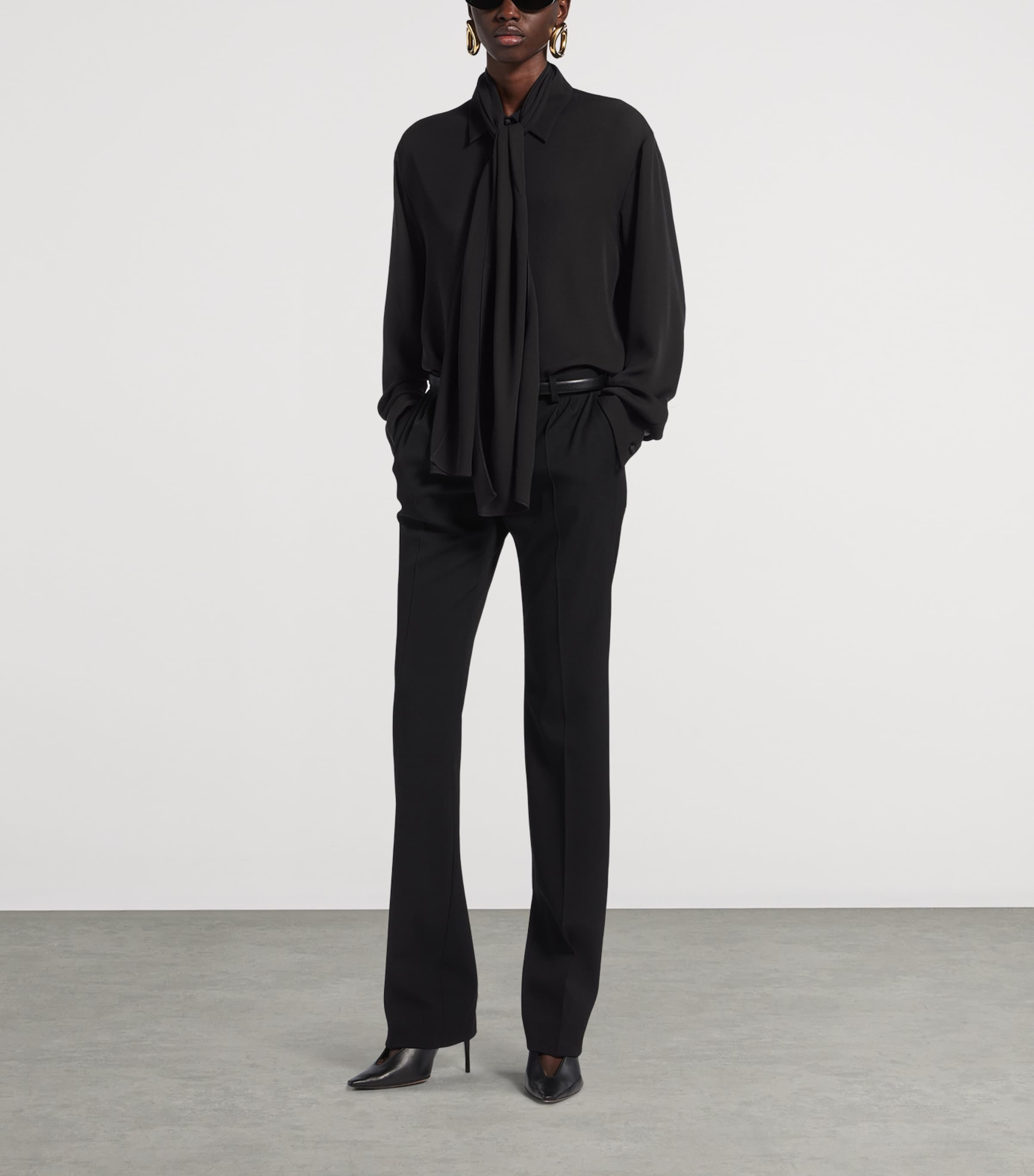 Balenciaga Womens Silk Scarf Shirt Image 2
