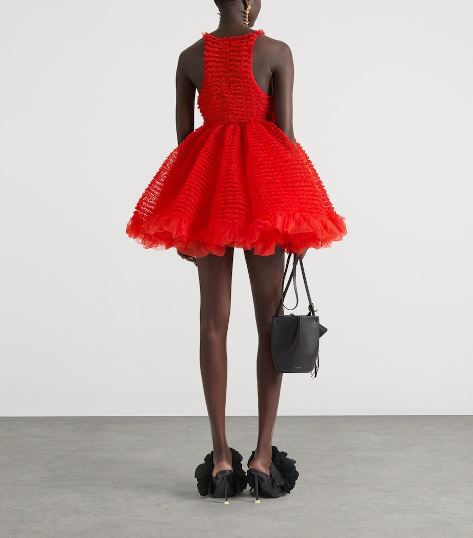 Givenchy Tiered Mini Dress Poppy Red Image 3