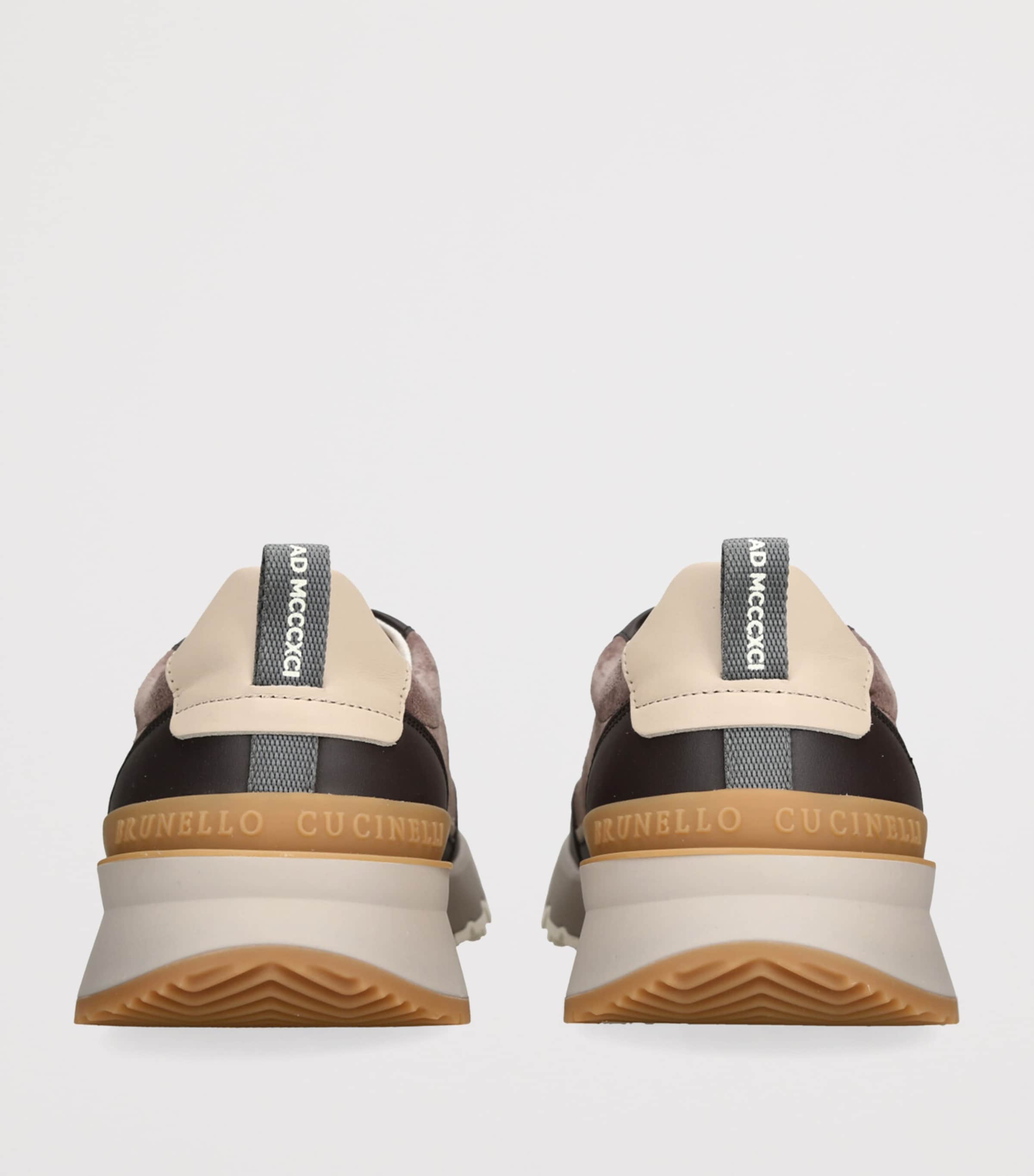 Leather-Suede Runner 2.0 Sneakers BROWN/OTH Image 2