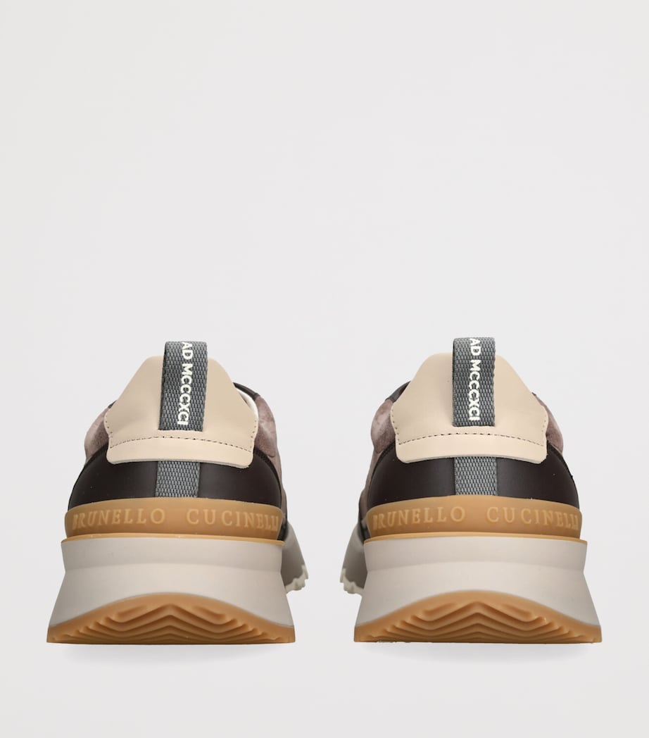 Leather-Suede Runner 2.0 Sneakers BROWN/OTH Image 2