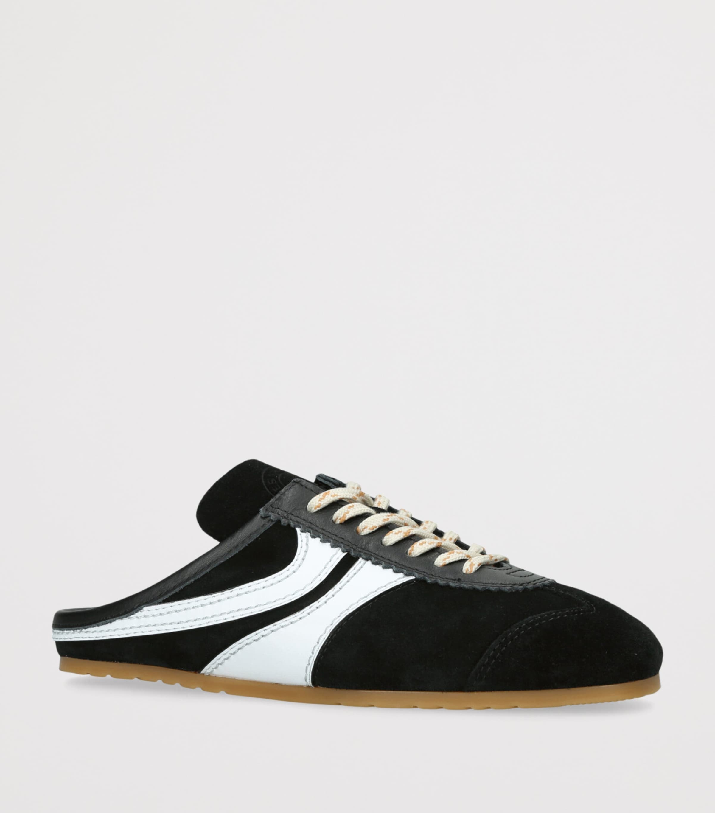 DRIES VAN NOTEN Suede Dustin Mules Black/comb Image 3
