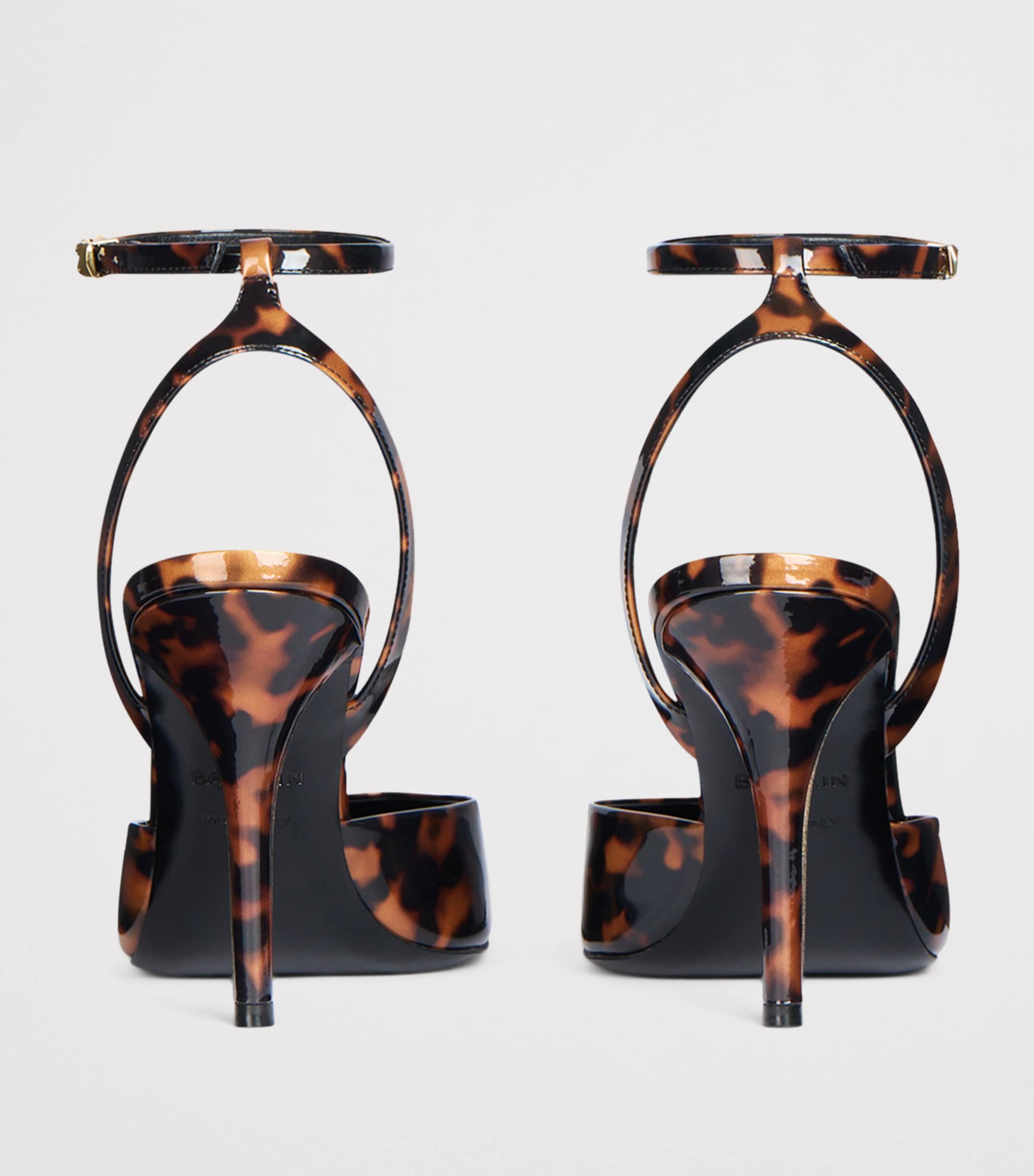 Balmain Leather Print Pumps Tartaruga Image 5