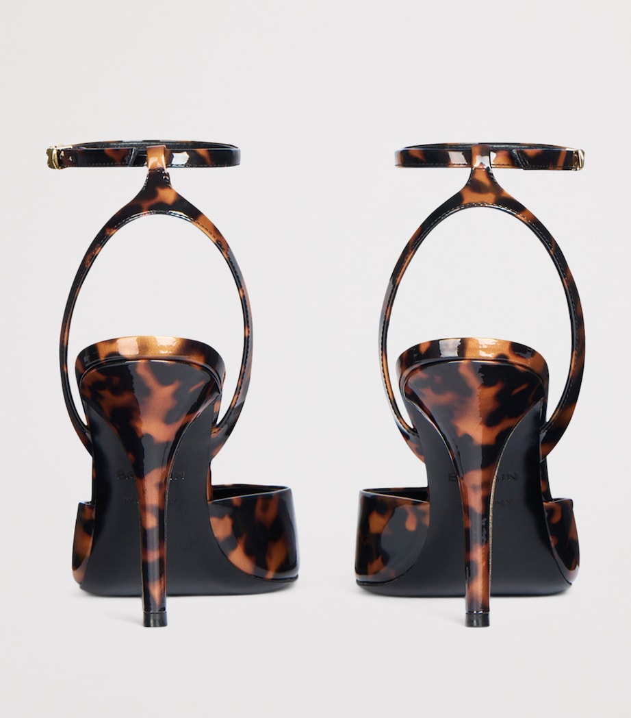 Balmain Leather Print Pumps Tartaruga Image 5