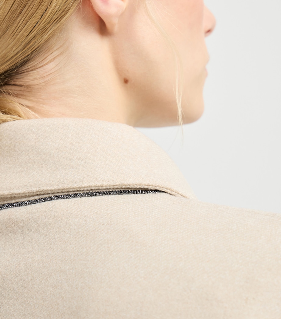 Wool-Blend Denim Jacket C118 Image 6