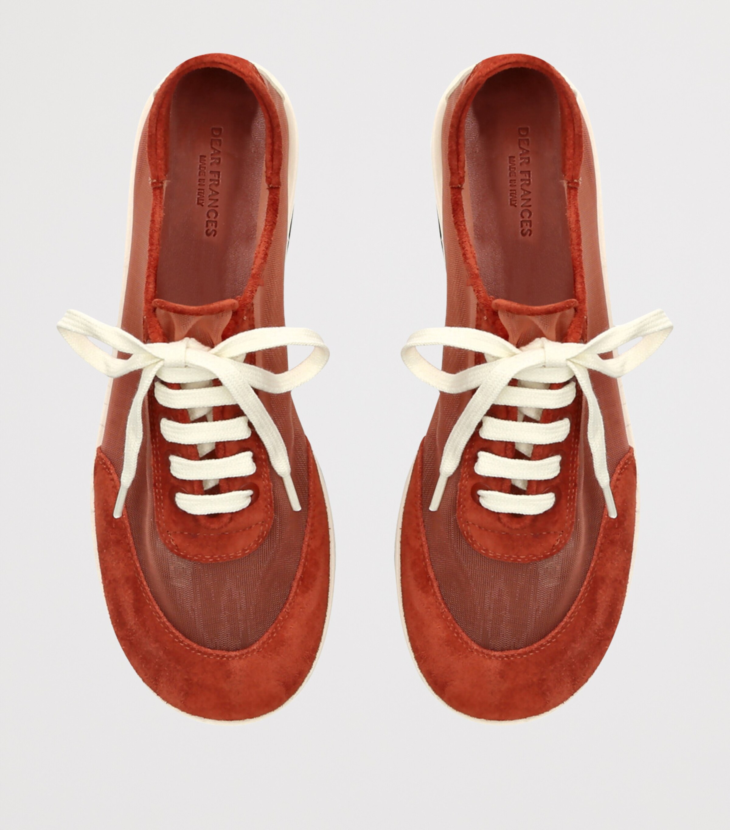 Dear Frances Brown Mesh Lace-Up Sneakers | Harrods US