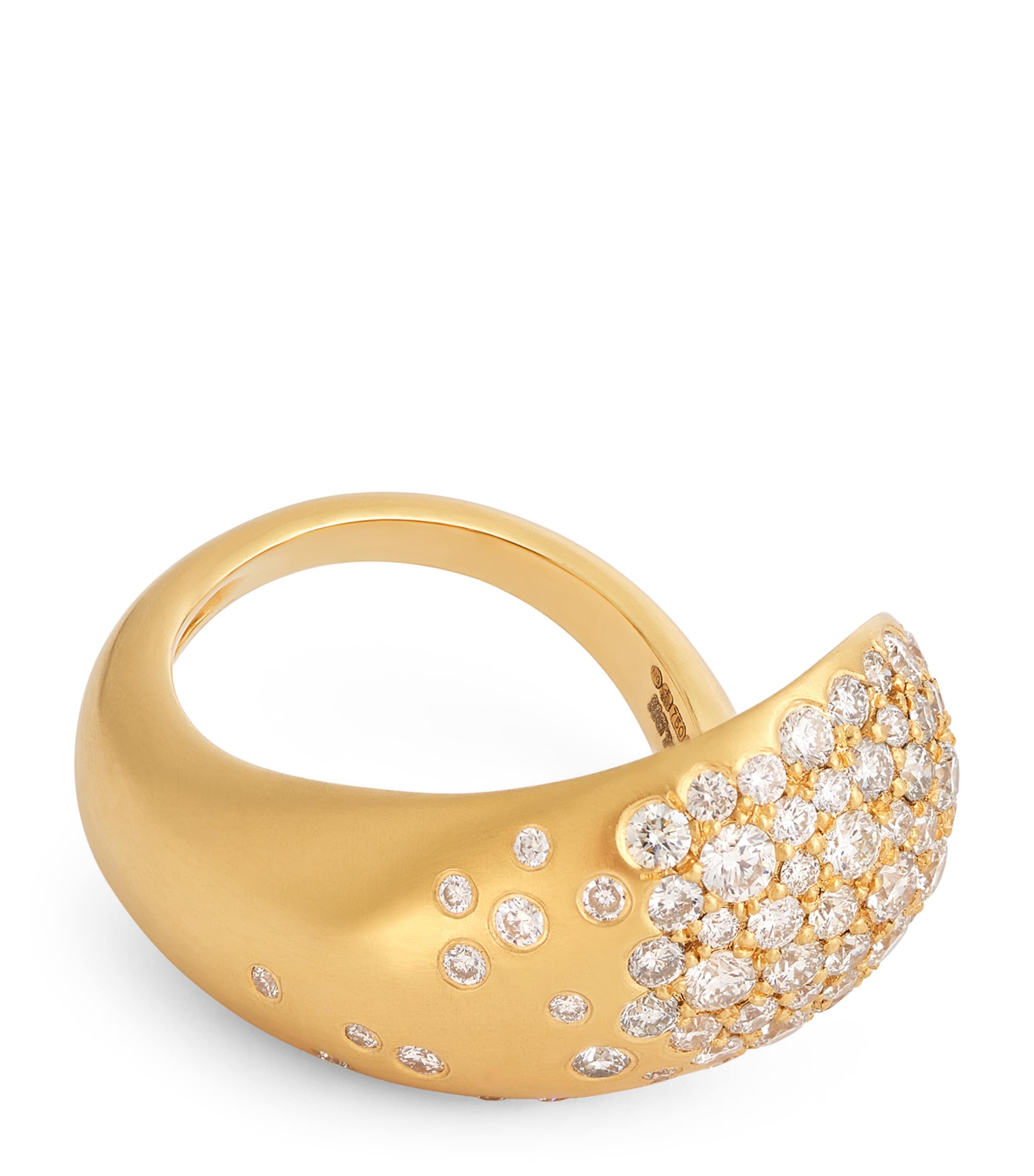 Nada Ghazal Yellow Gold And Diamond Fuse Glamour Ring In Gold