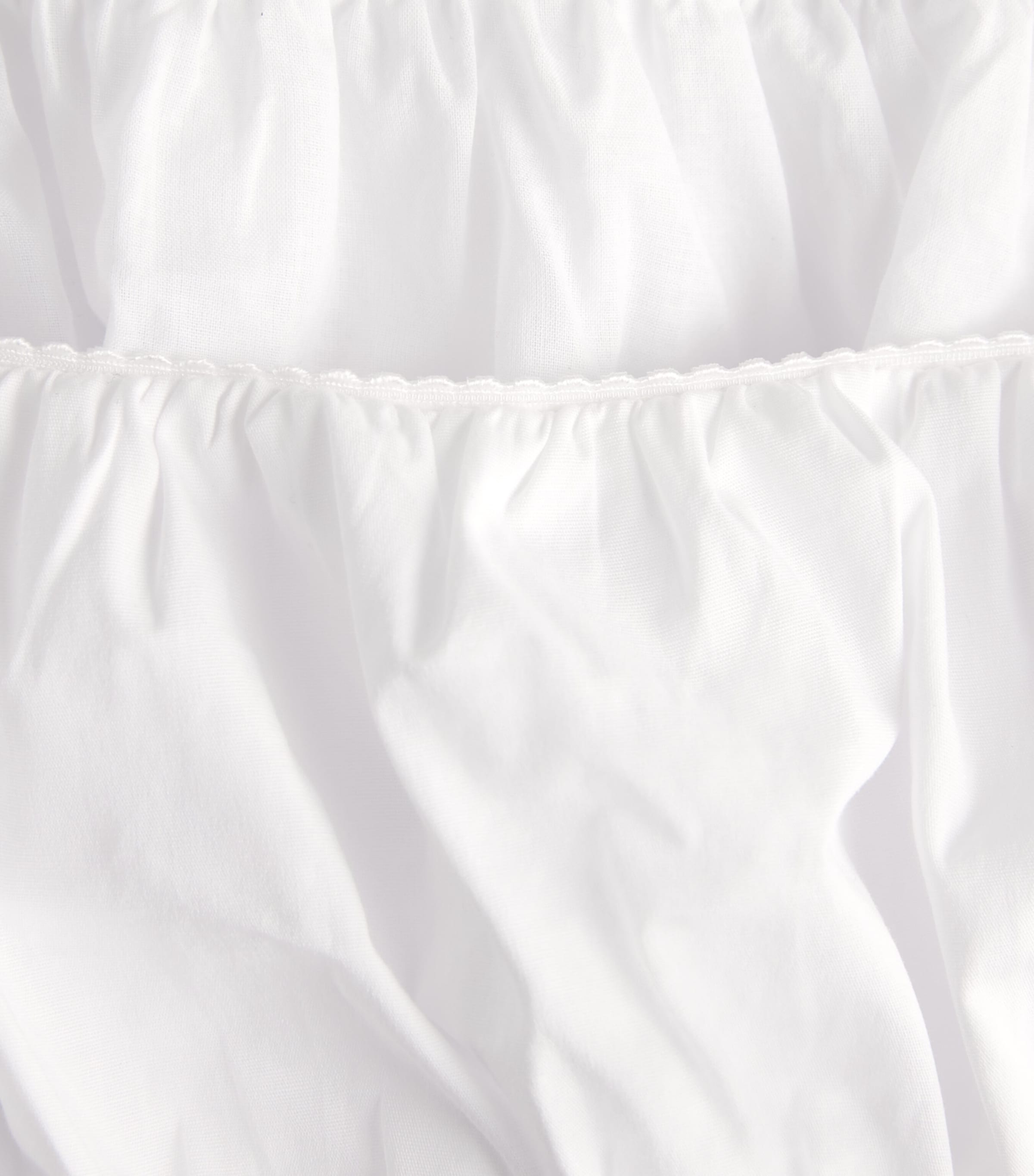 STAUD Womens Stretch-Cotton Fiore Crop Top White Image 6