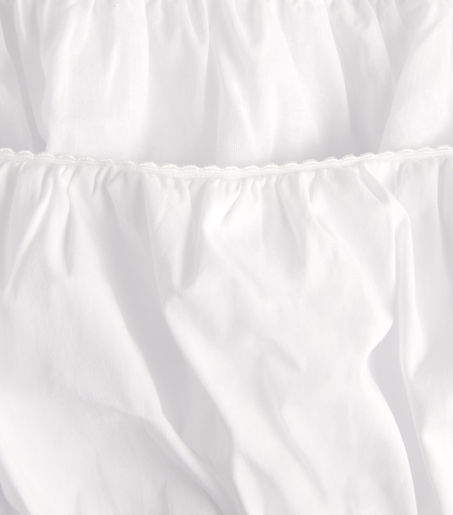 STAUD Womens Stretch-Cotton Fiore Crop Top White Image 6