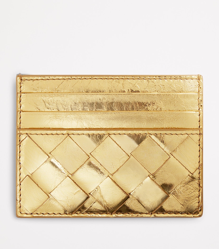 Leather Intrecciato Card Holder 8922 Image 2