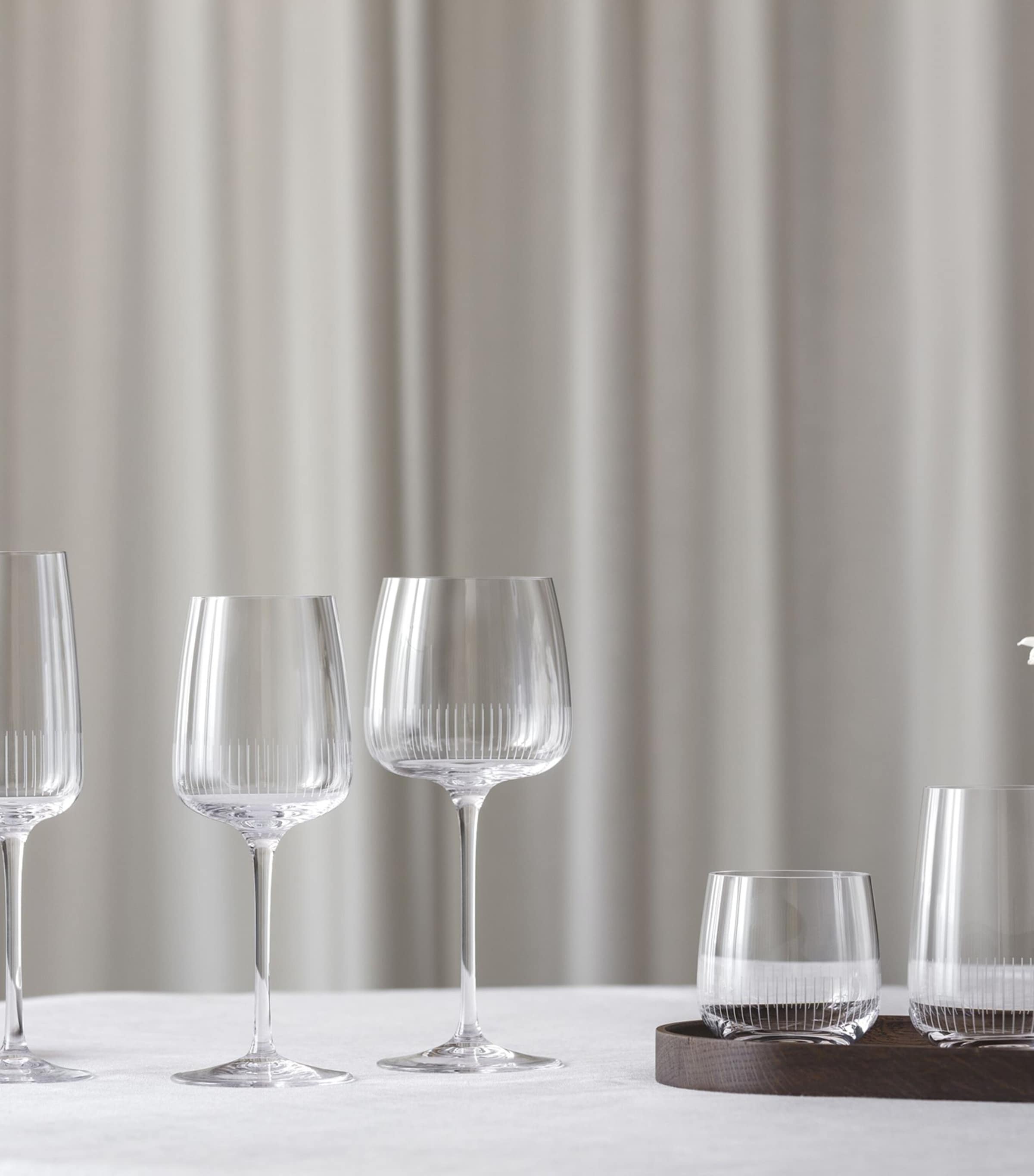 Set of 4 Crystal Afina Highball Glasses (300ml) CLEAR Image 4